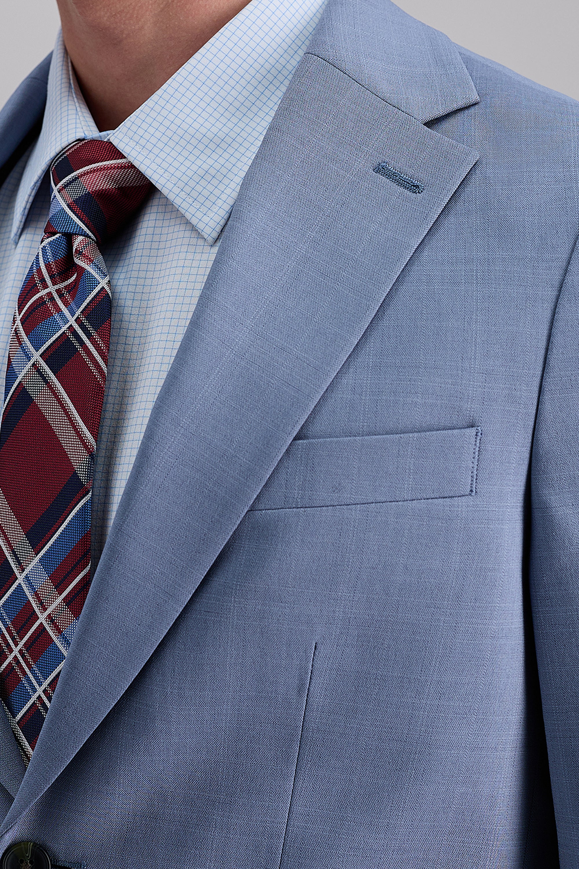 Smart Wash® Tonal Plaid Suit Separates