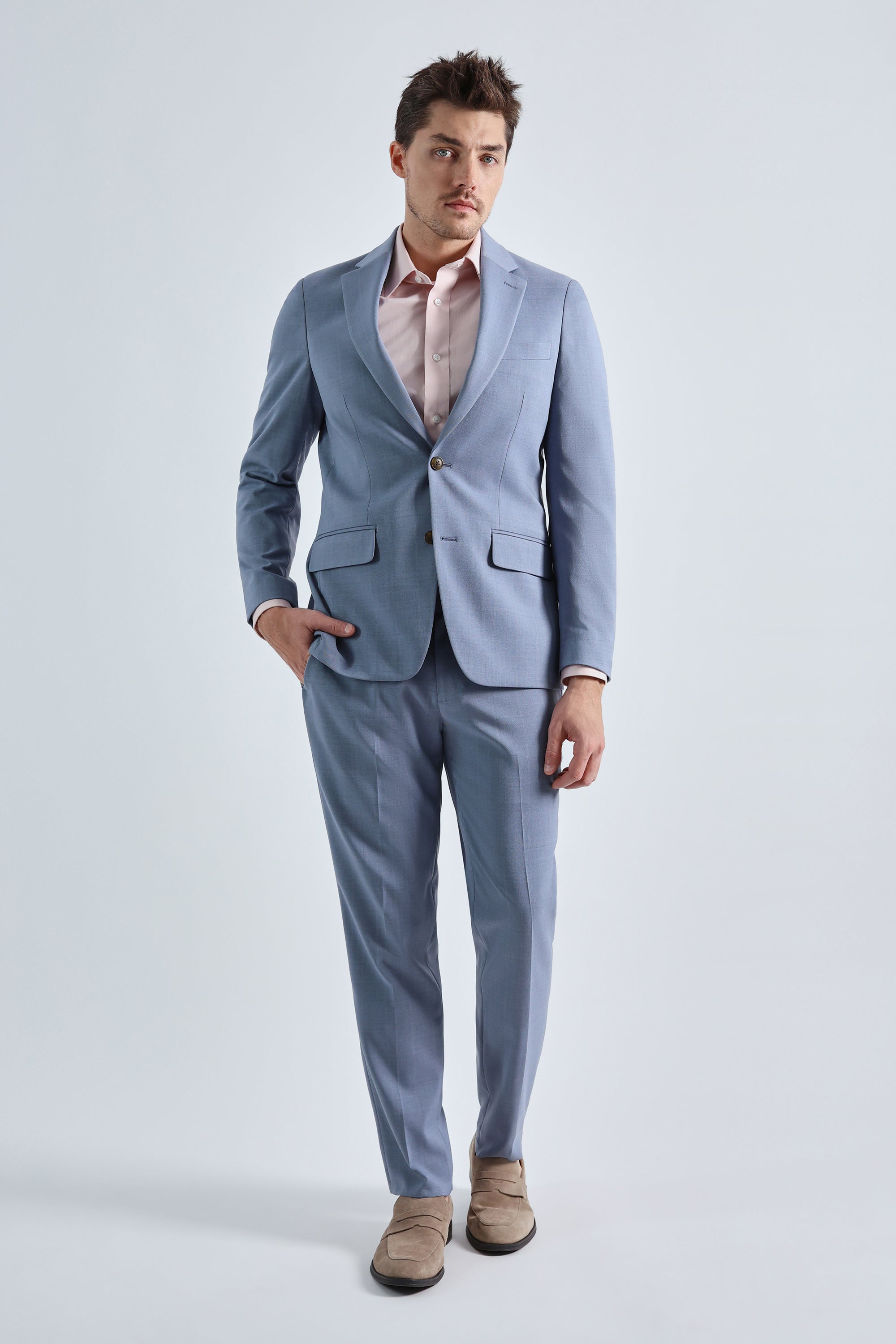 Smart Wash® Tonal Plaid Suit Separates - Haggar.com