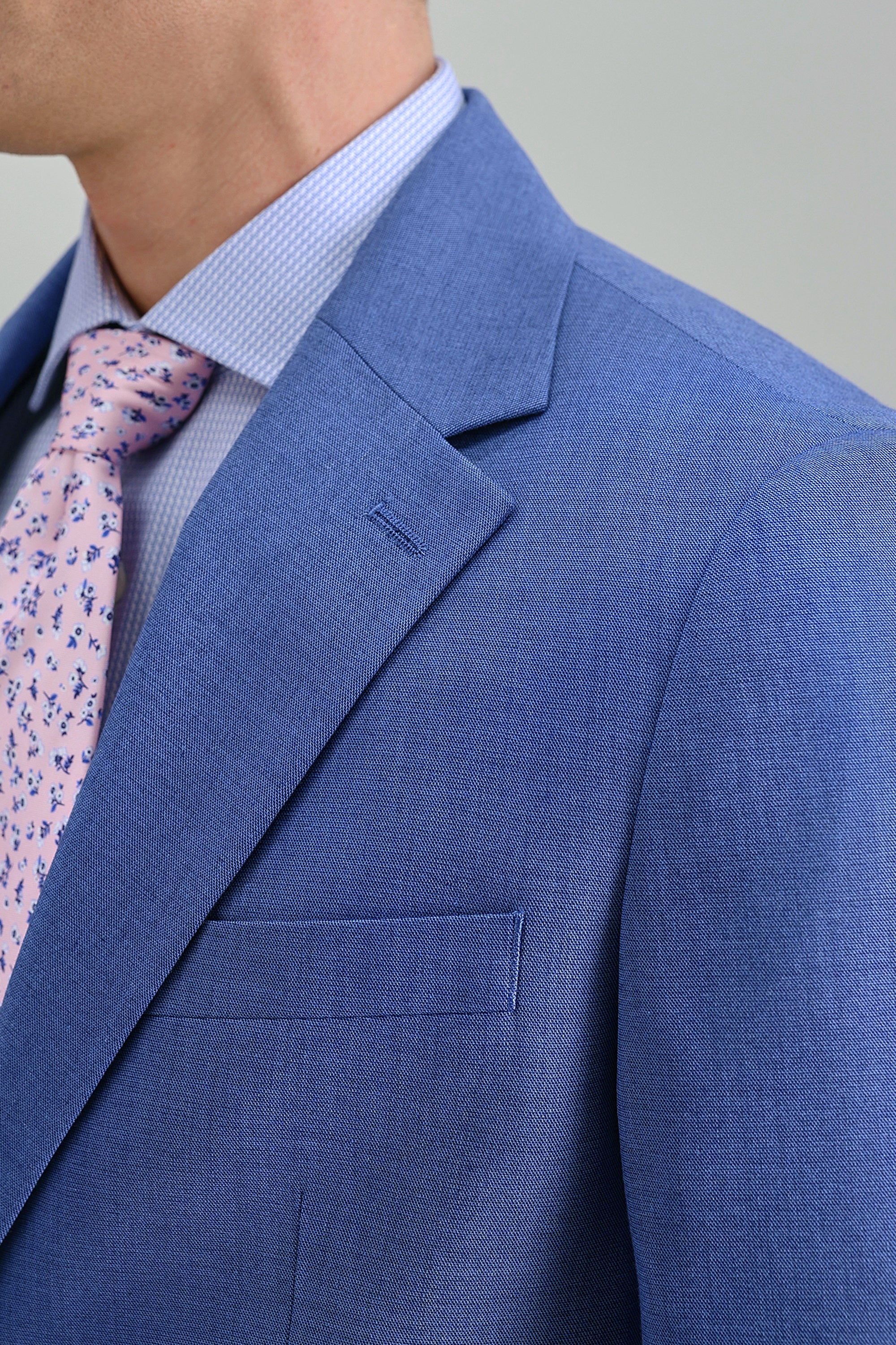 Smart Wash® Premium Stretch Plaid Suit Jacket - Haggar.com#color_lt blue