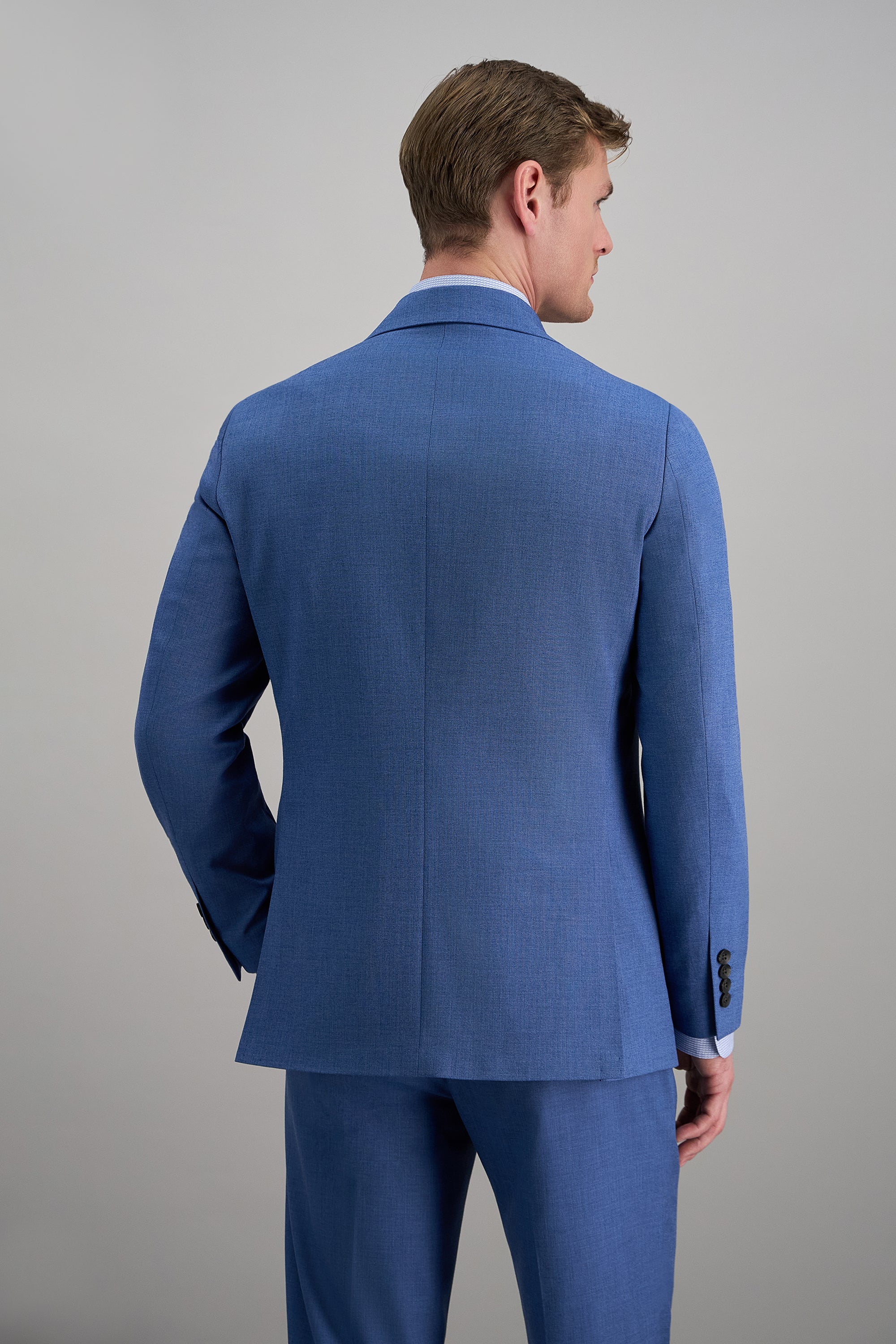 Smart Wash® Premium Stretch Plaid Suit Jacket - Haggar.com#color_lt blue