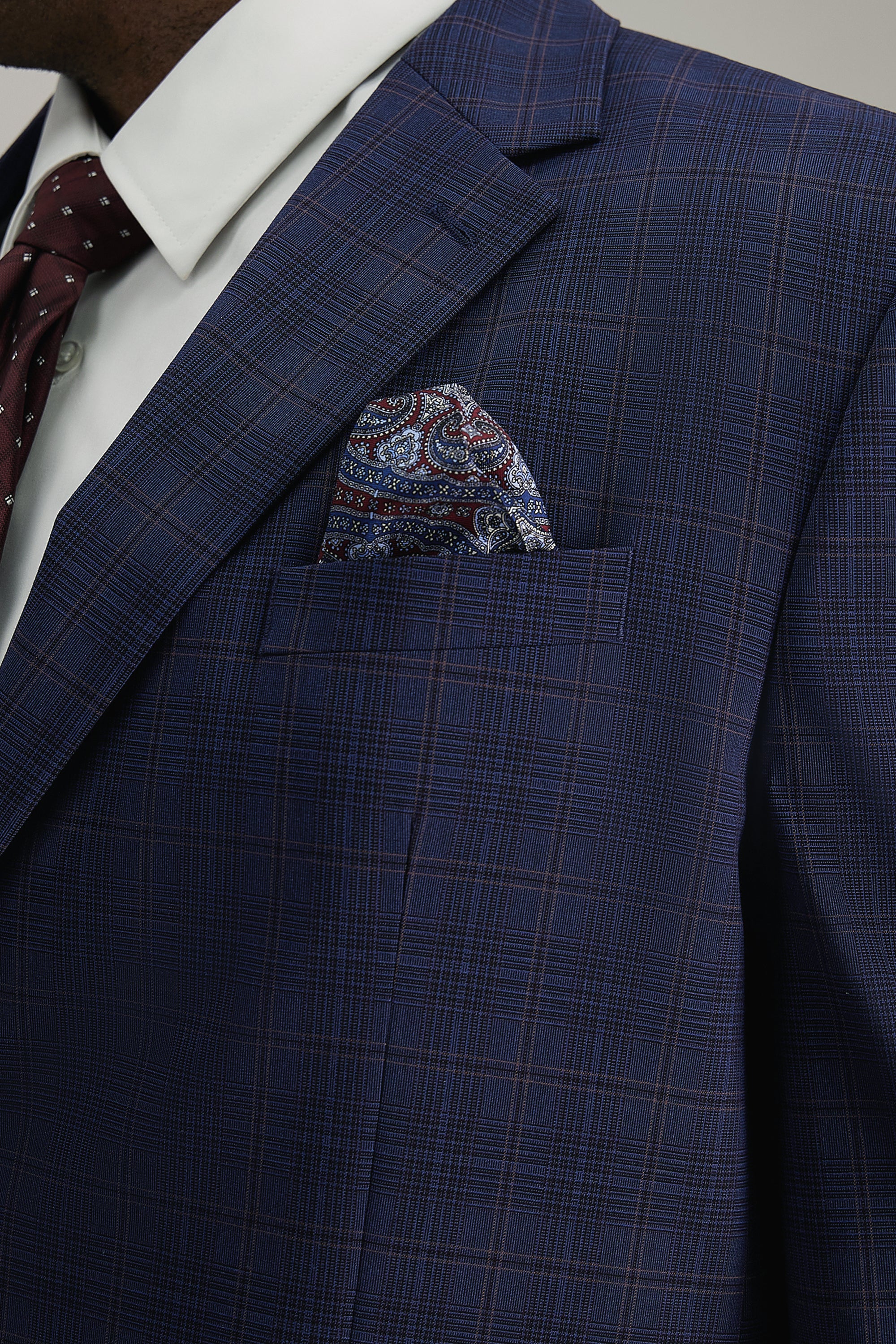 Big & Tall J.M. Haggar Prince of Wales Suit Separates