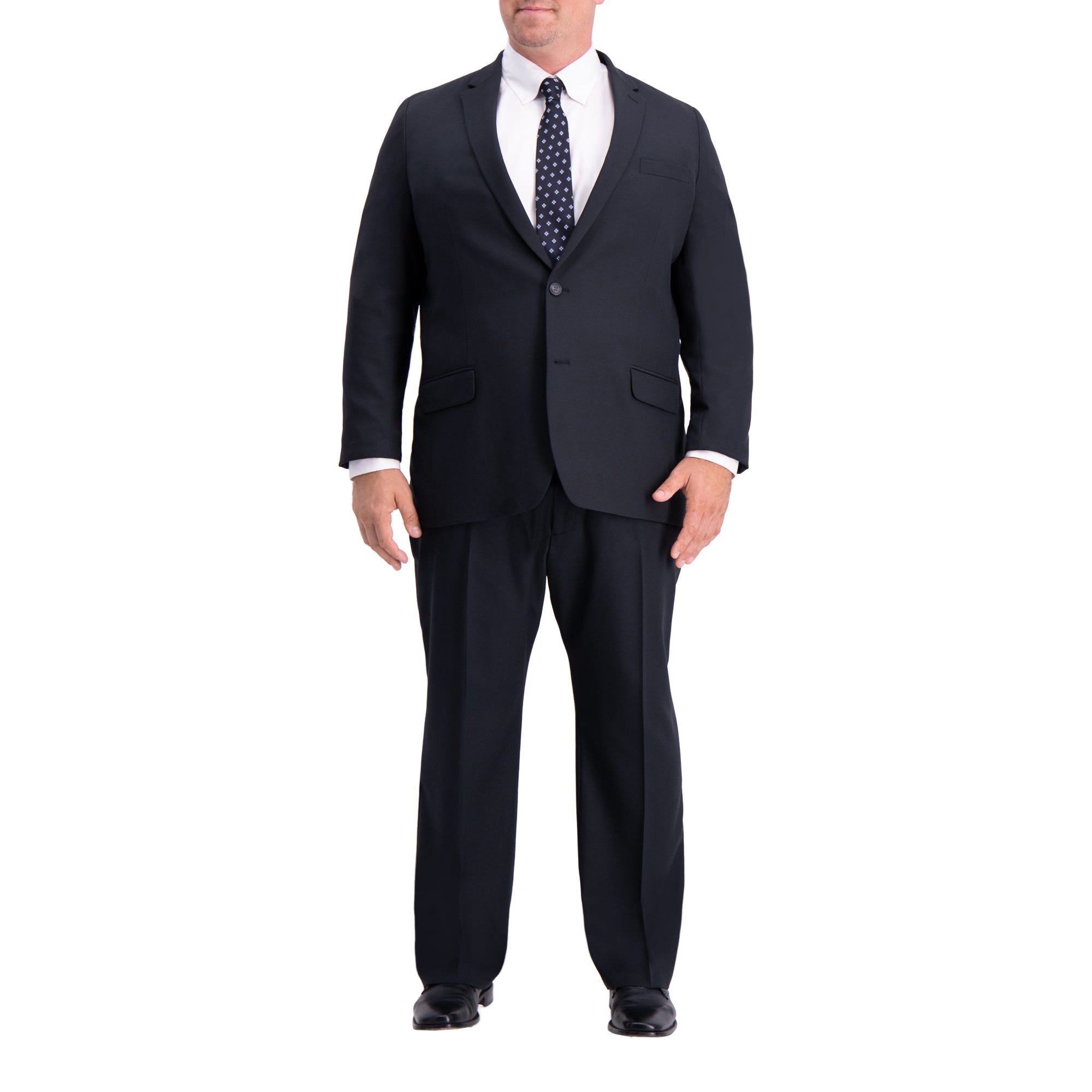 Big & Tall Active Series™ Herringbone Suit Jacket, , hi-res#color_black