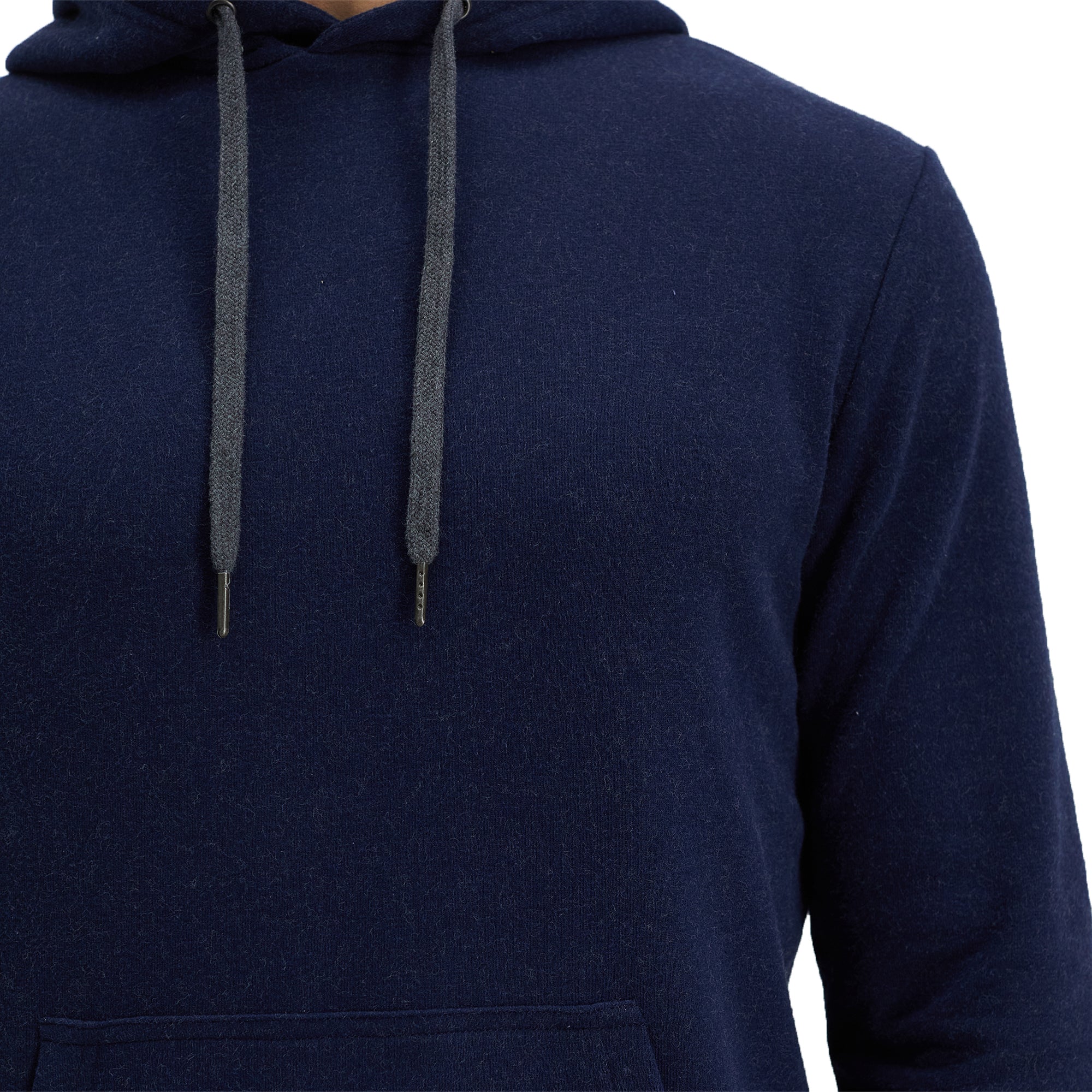 Pullover French Terry Fleece Hoodie Sweatshirt - Dark Navy - Haggar.com