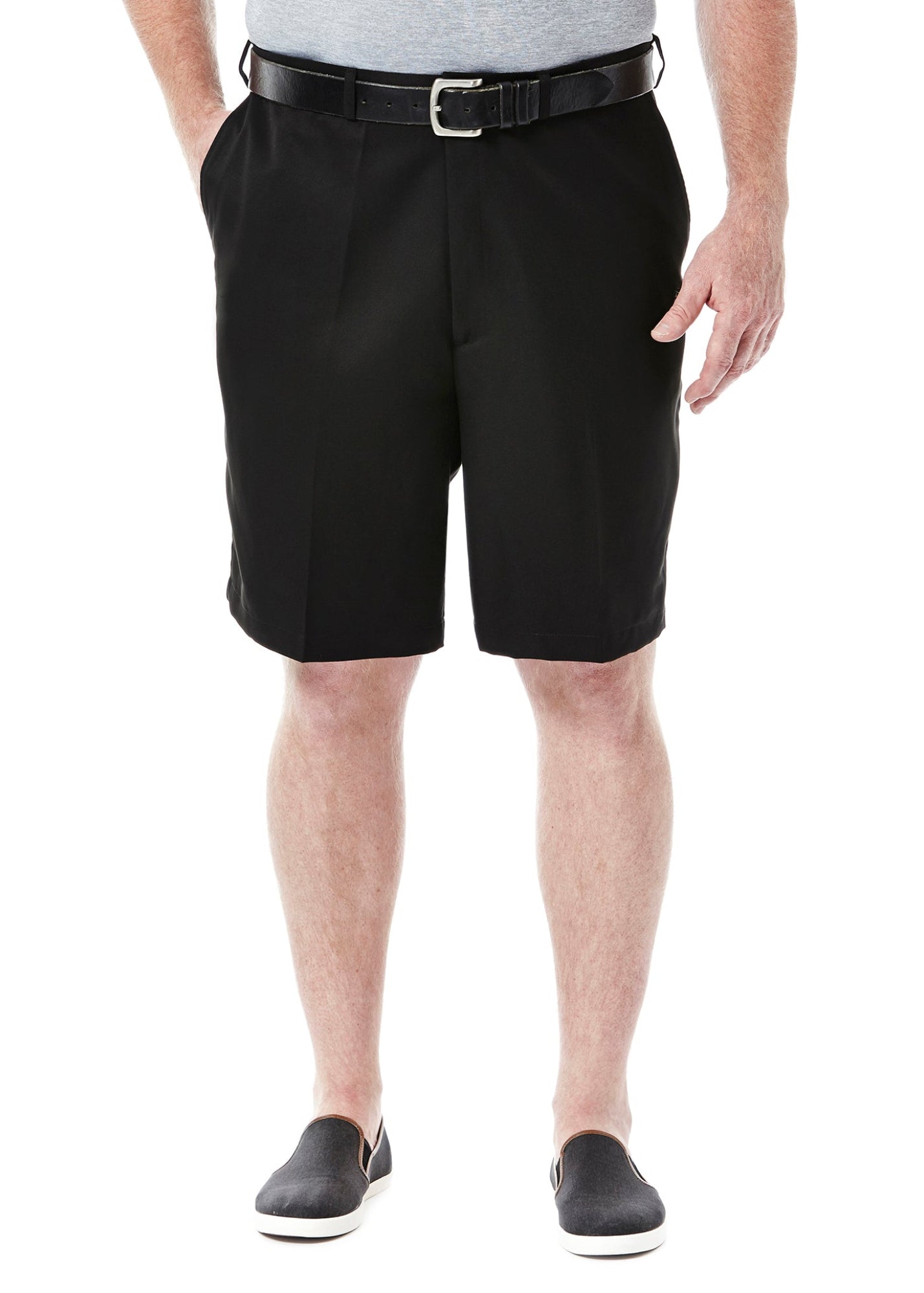 BIG & TALL Cool 18® Shorts, , hi-res#color_black / charcoal