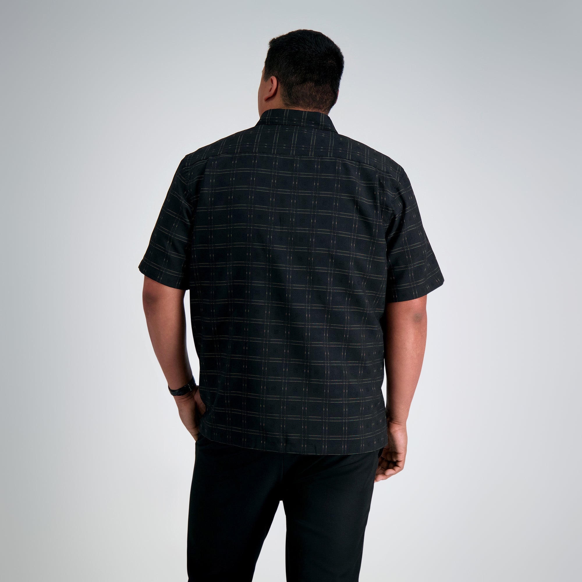 Big & Tall Microfiber Plaid Shirt, , hi-res