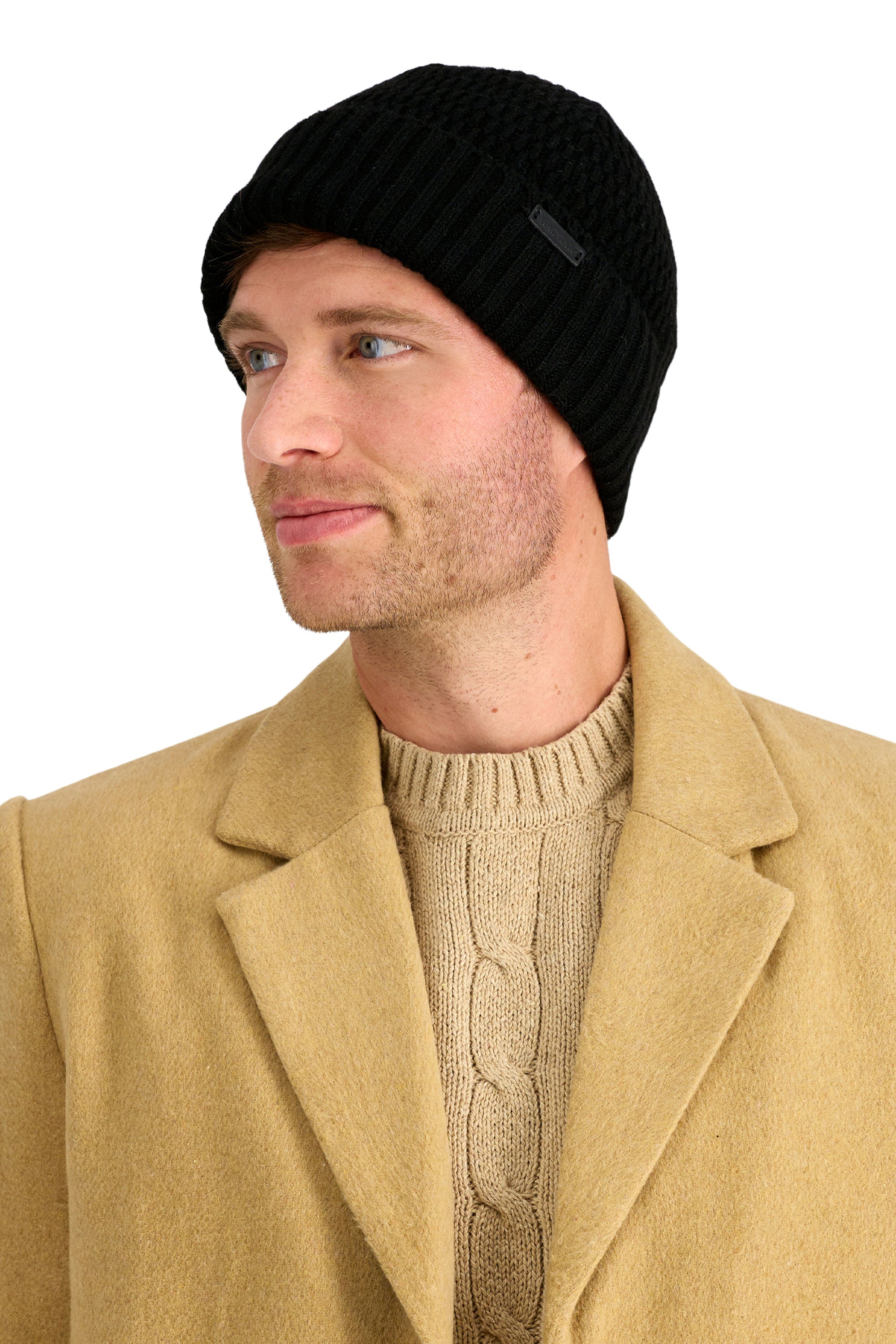 Heathered Micro Cable Crown Beanie, , hi-res