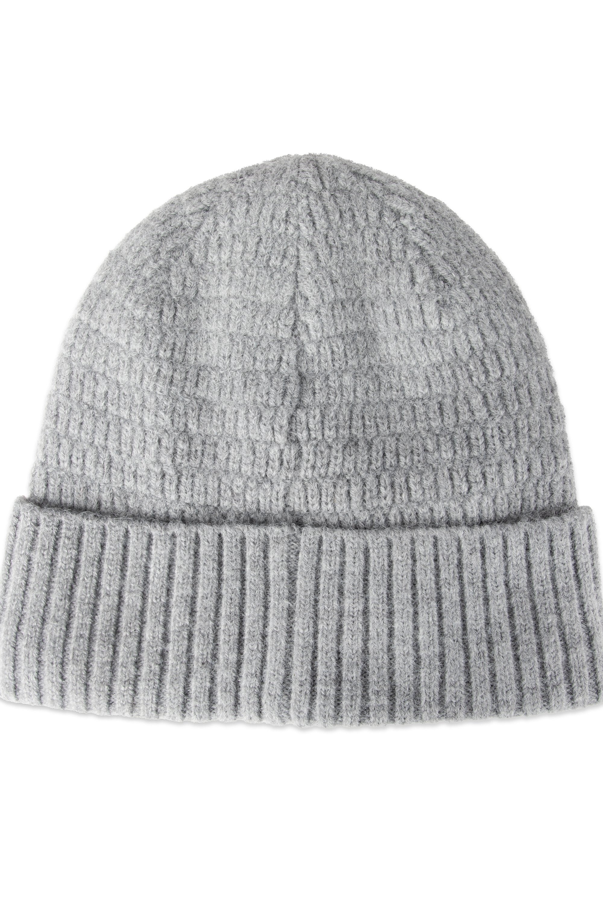 Heathered Micro Cable Crown Beanie, , hi-res