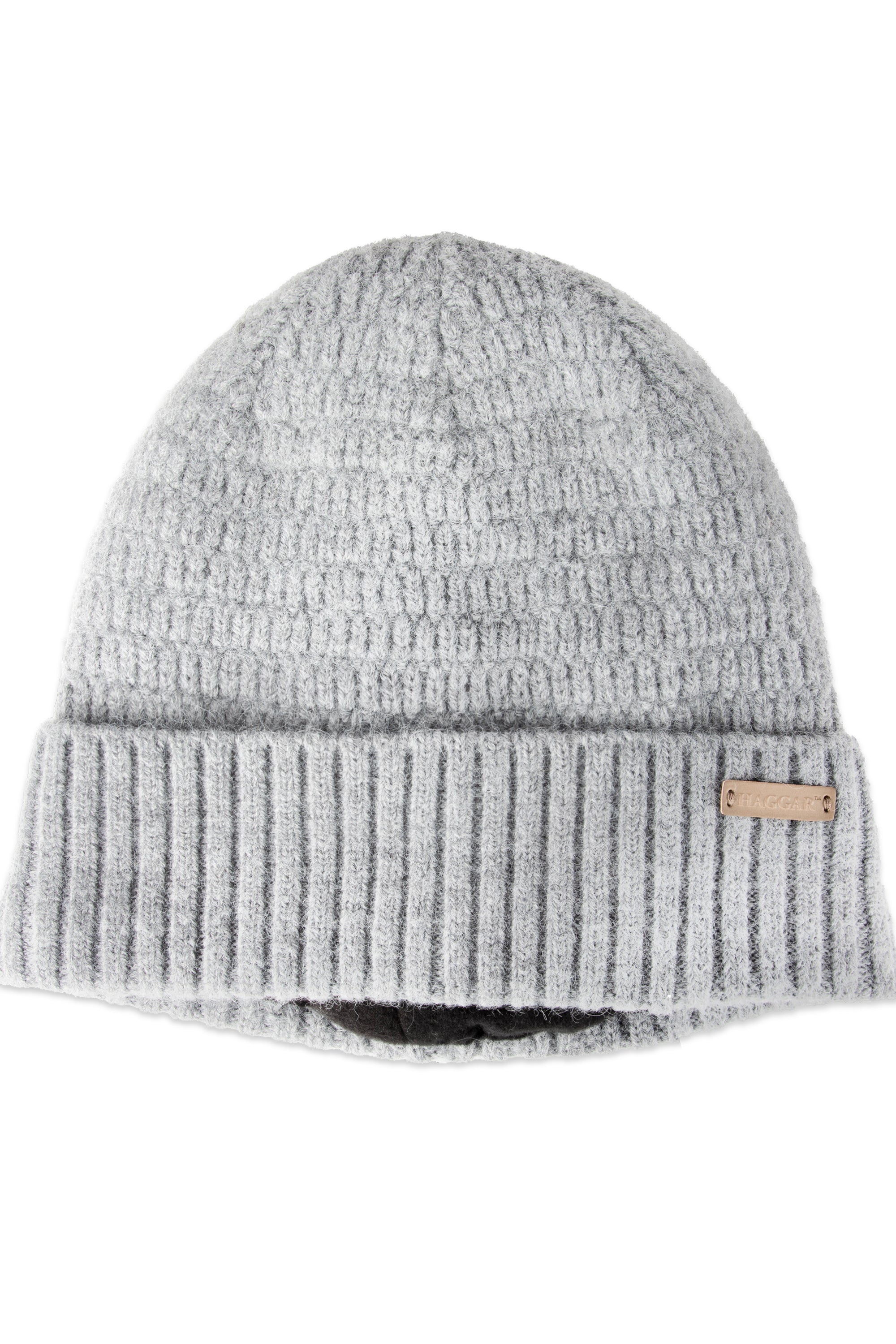 Heathered Micro Cable Crown Beanie, , hi-res