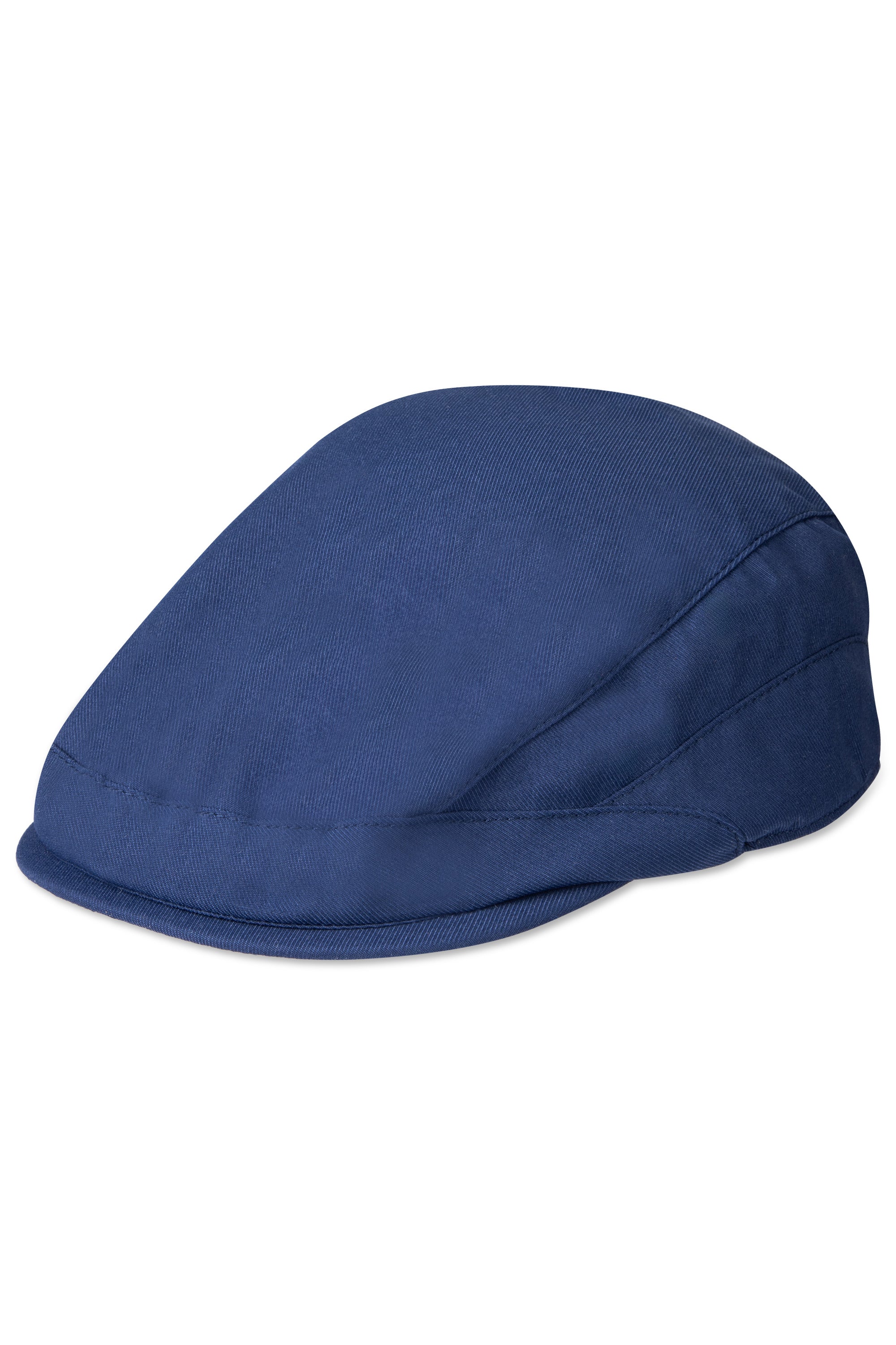 Side Seamed Flat Cap - Blue