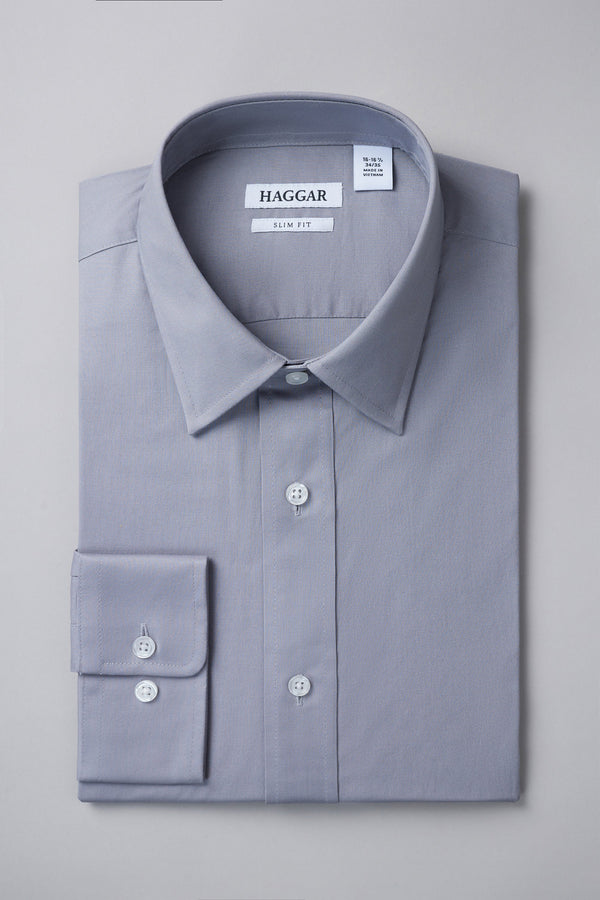 Premium Comfort Dress Shirt - Charcoal - Haggar.com#color_graphite