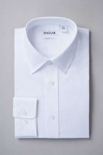 jm haggar performance dress shirt Haggar Performance Stretch Dress Shirt in White