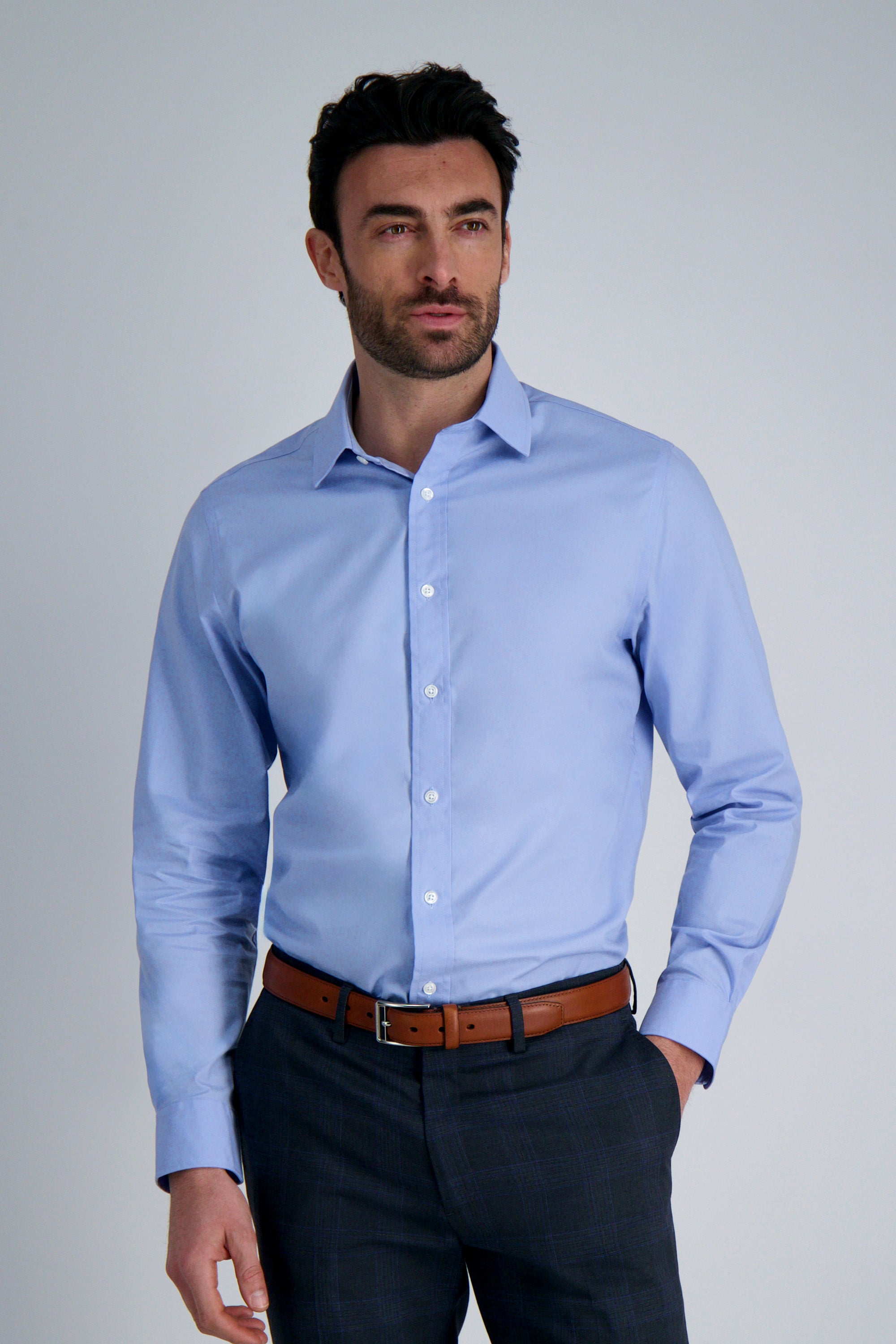 Premium Comfort Dress Shirt - Blue, , hi-res