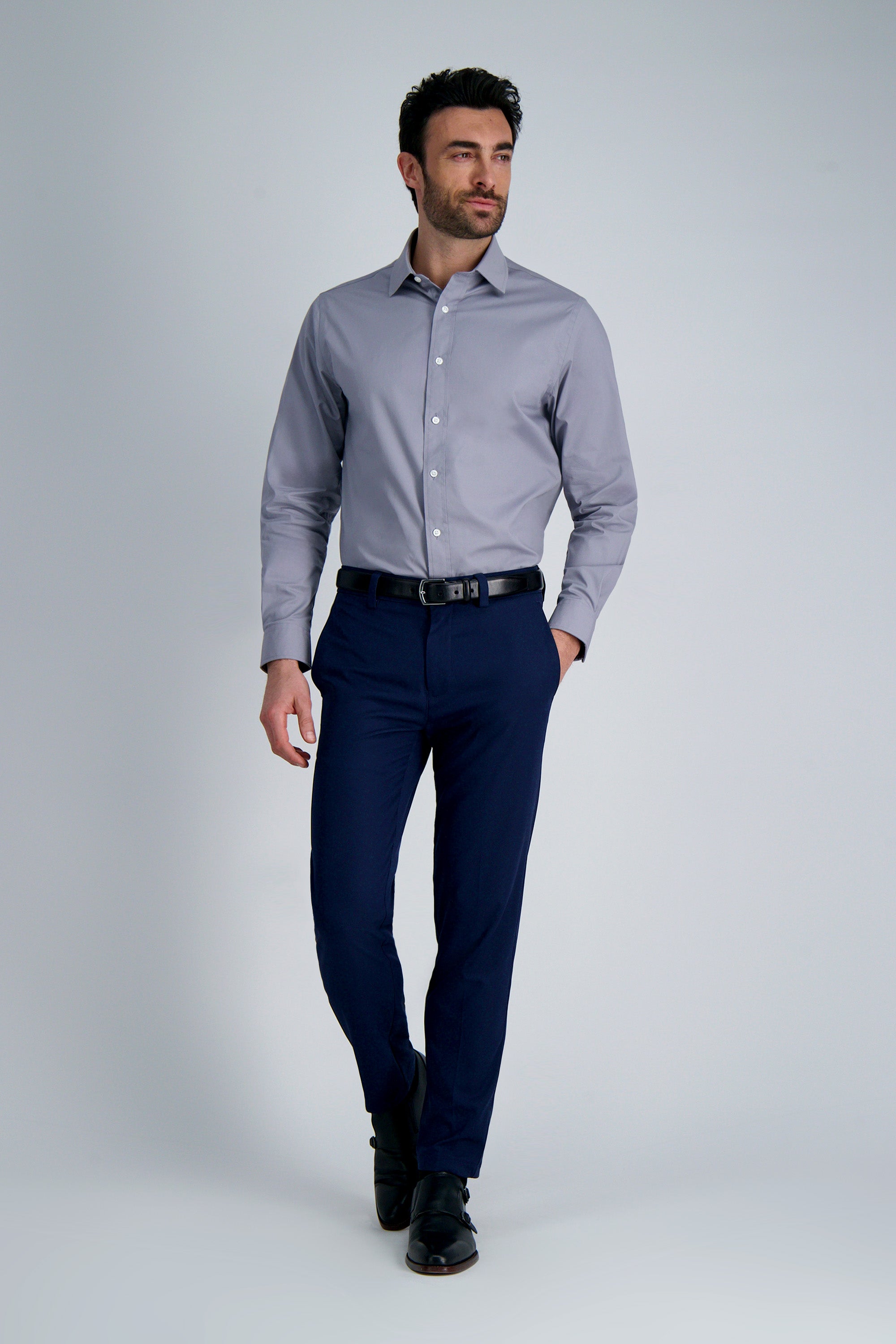 Premium Comfort Dress Shirt - Charcoal, , hi-res