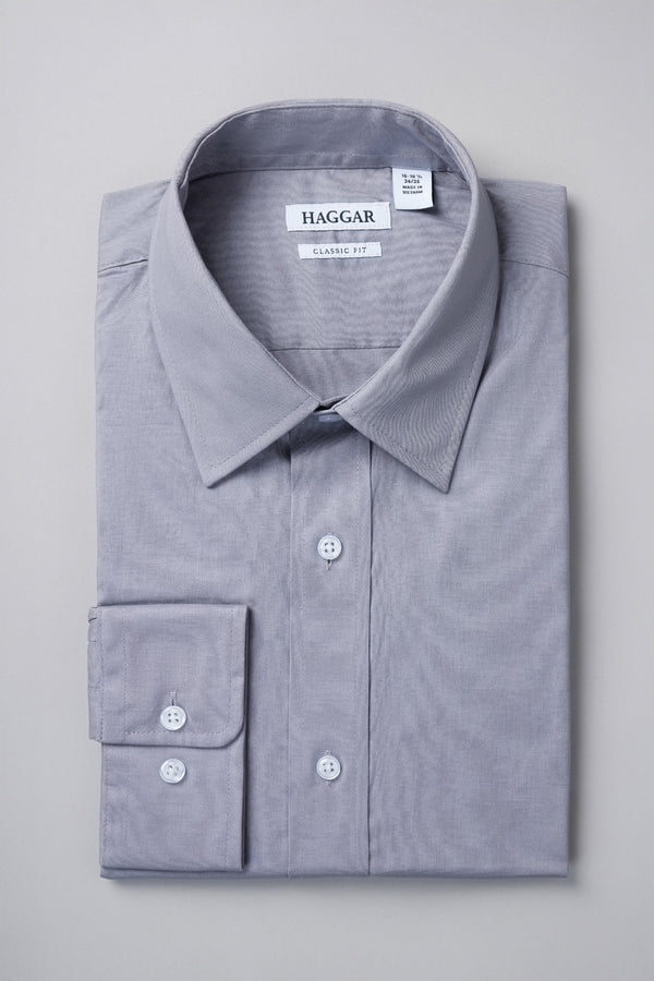 Premium Comfort Dress Shirt - Charcoal - Haggar.com#color_graphite
