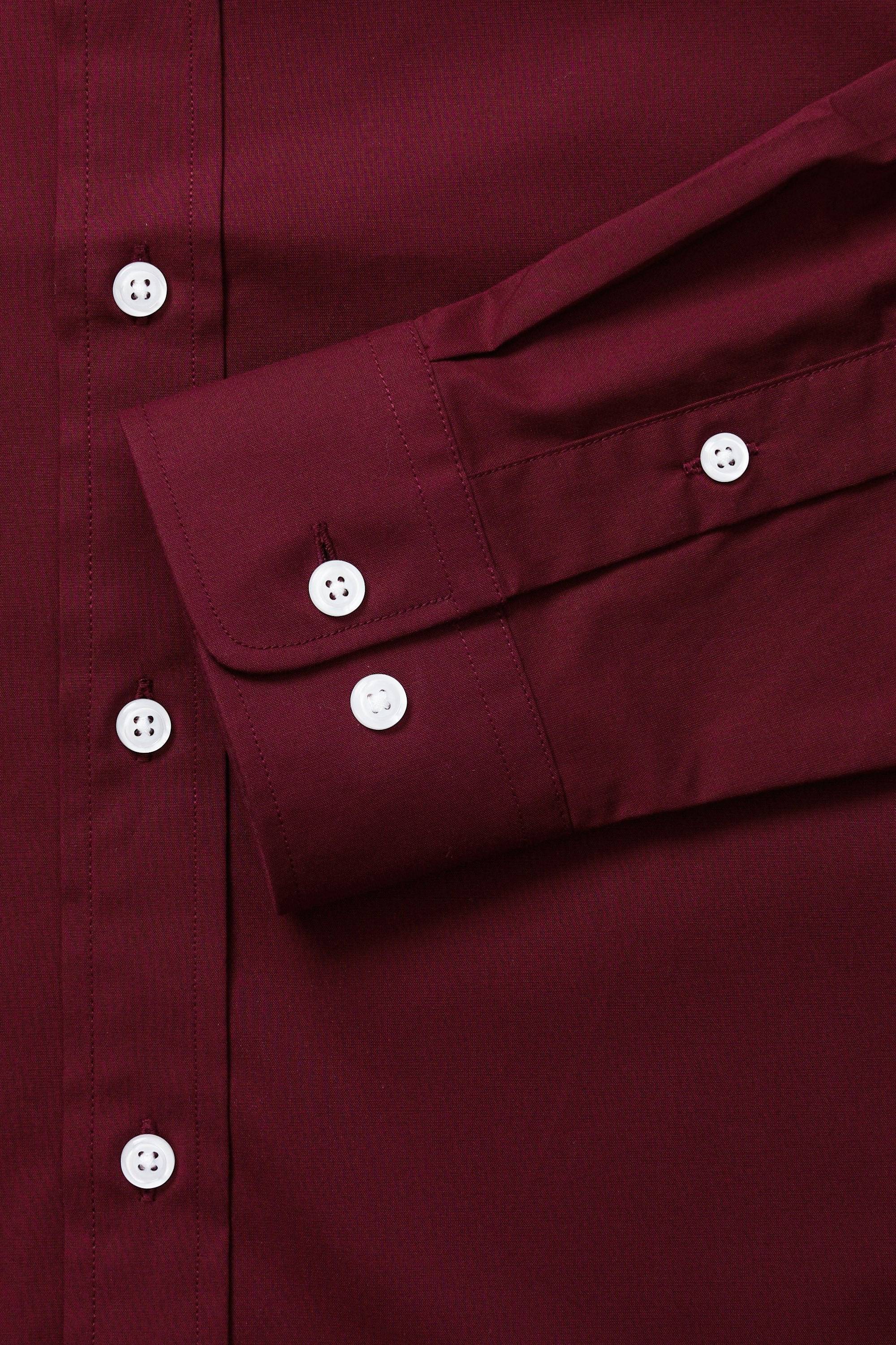 Premium Comfort Dress Shirt -  Dark Red, , hi-res