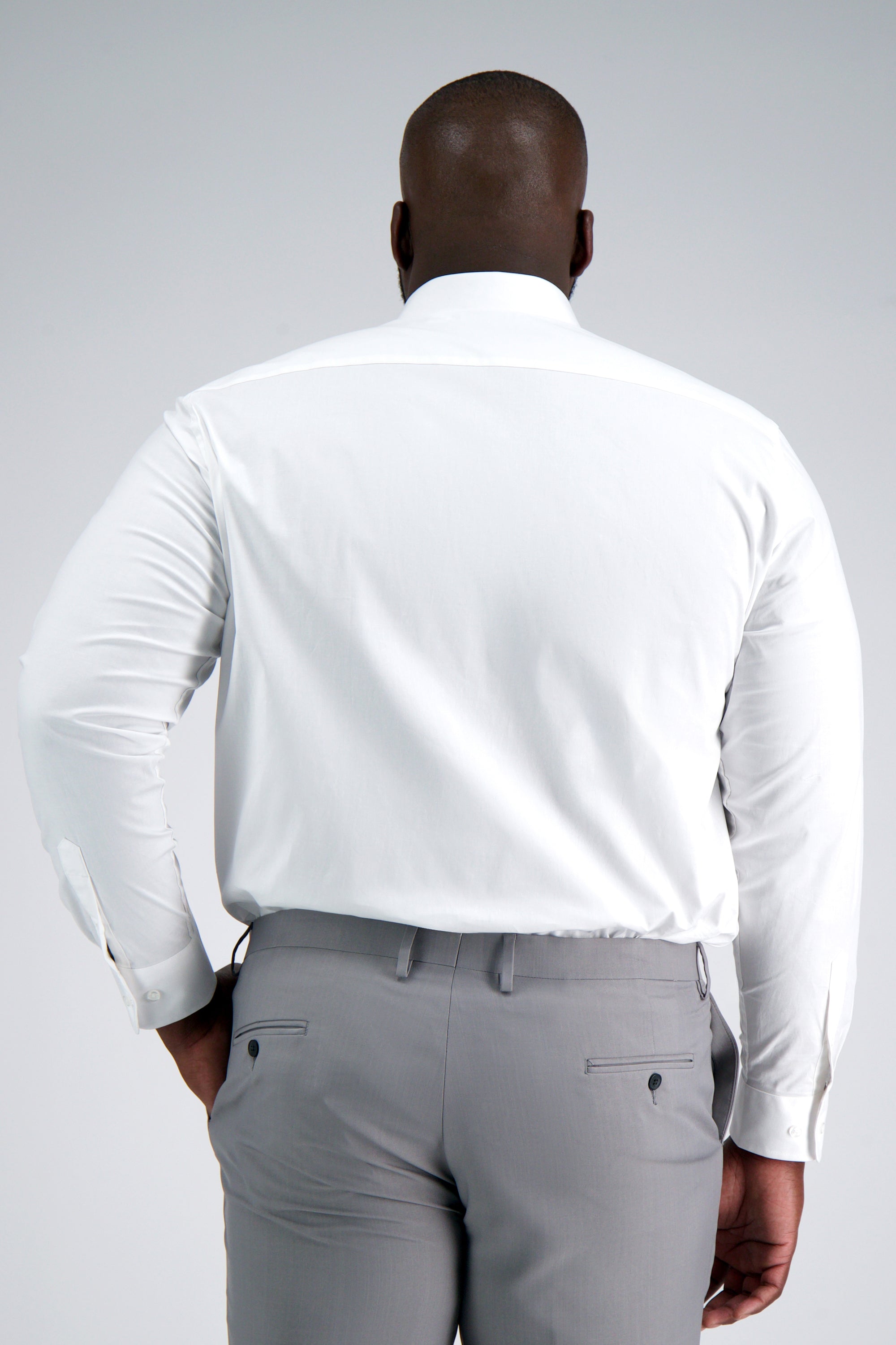 Premium Comfort Tall Dress Shirt - White, , hi-res