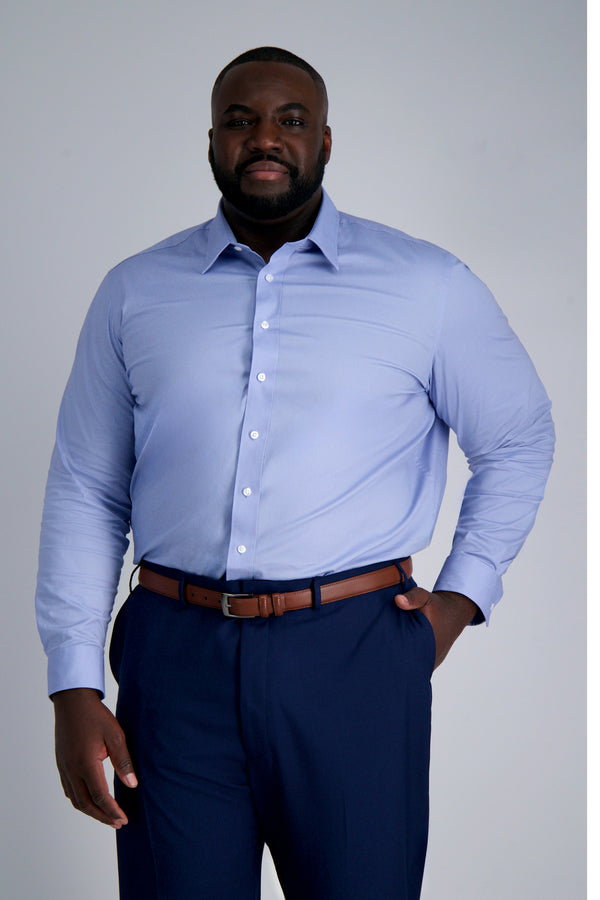 Premium Comfort Tall Dress Shirt - Blue, , hi-res#color_light blue