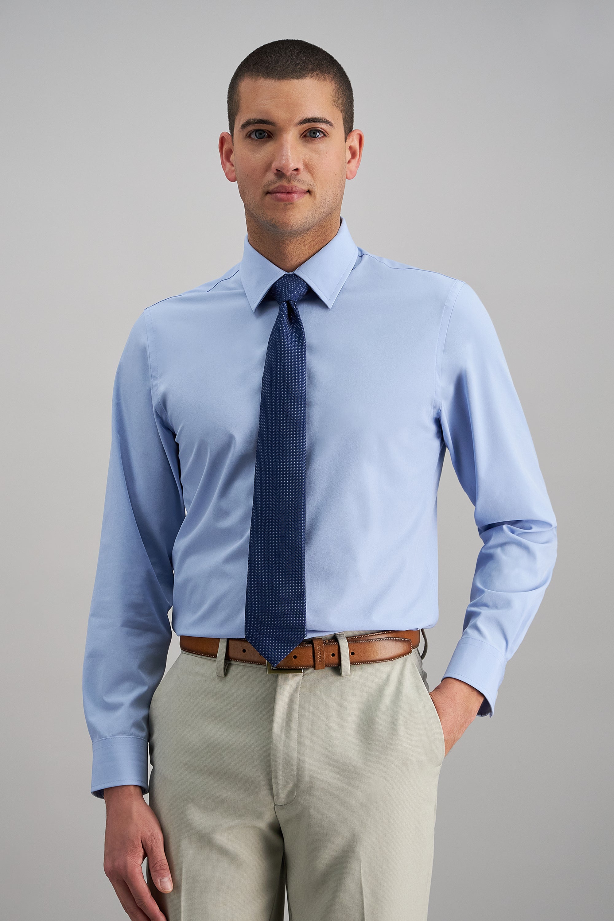 Smart Wash® Dress Shirt - Blue - Haggar.com