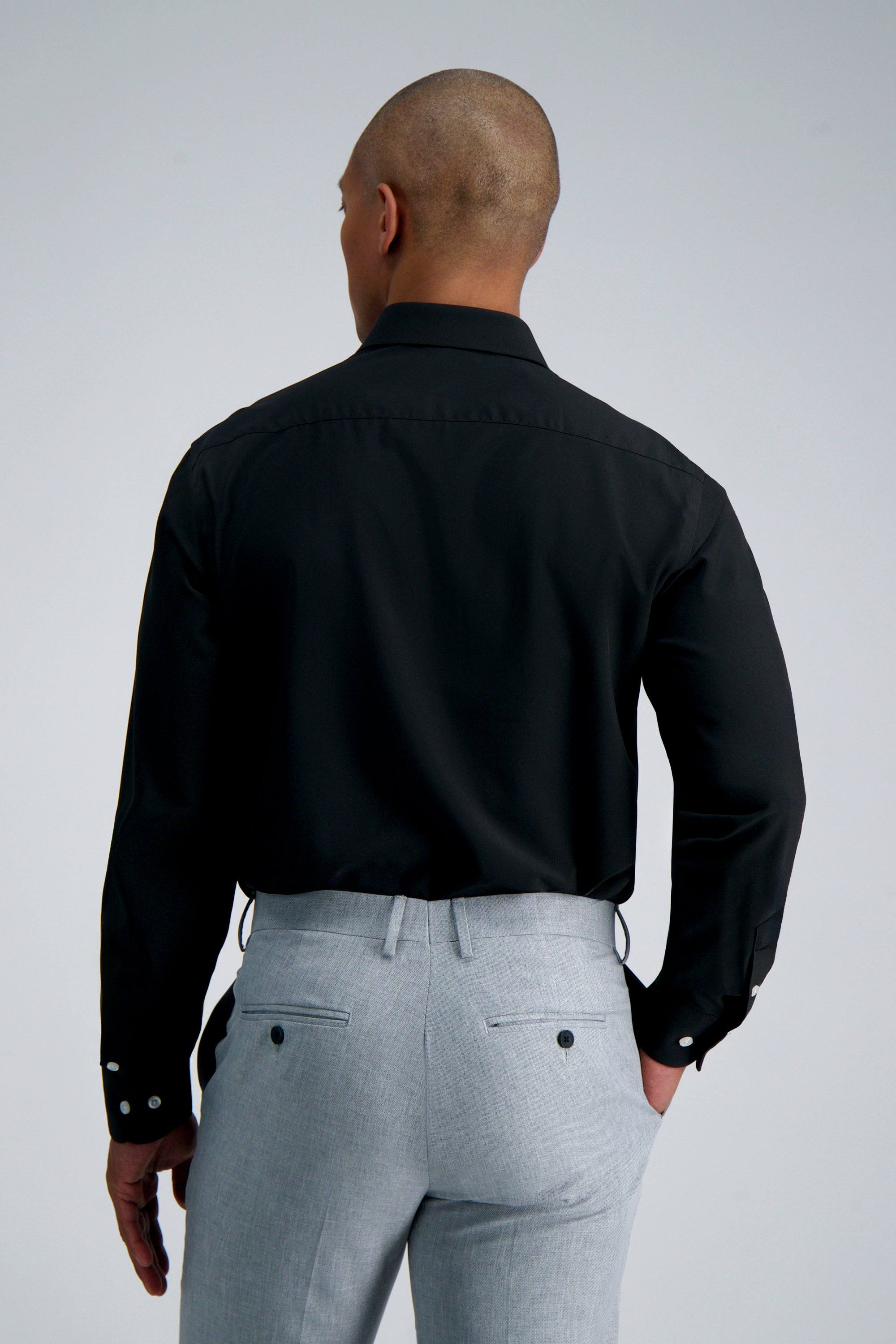 Smart Wash® Dress Shirt - Black, , hi-res