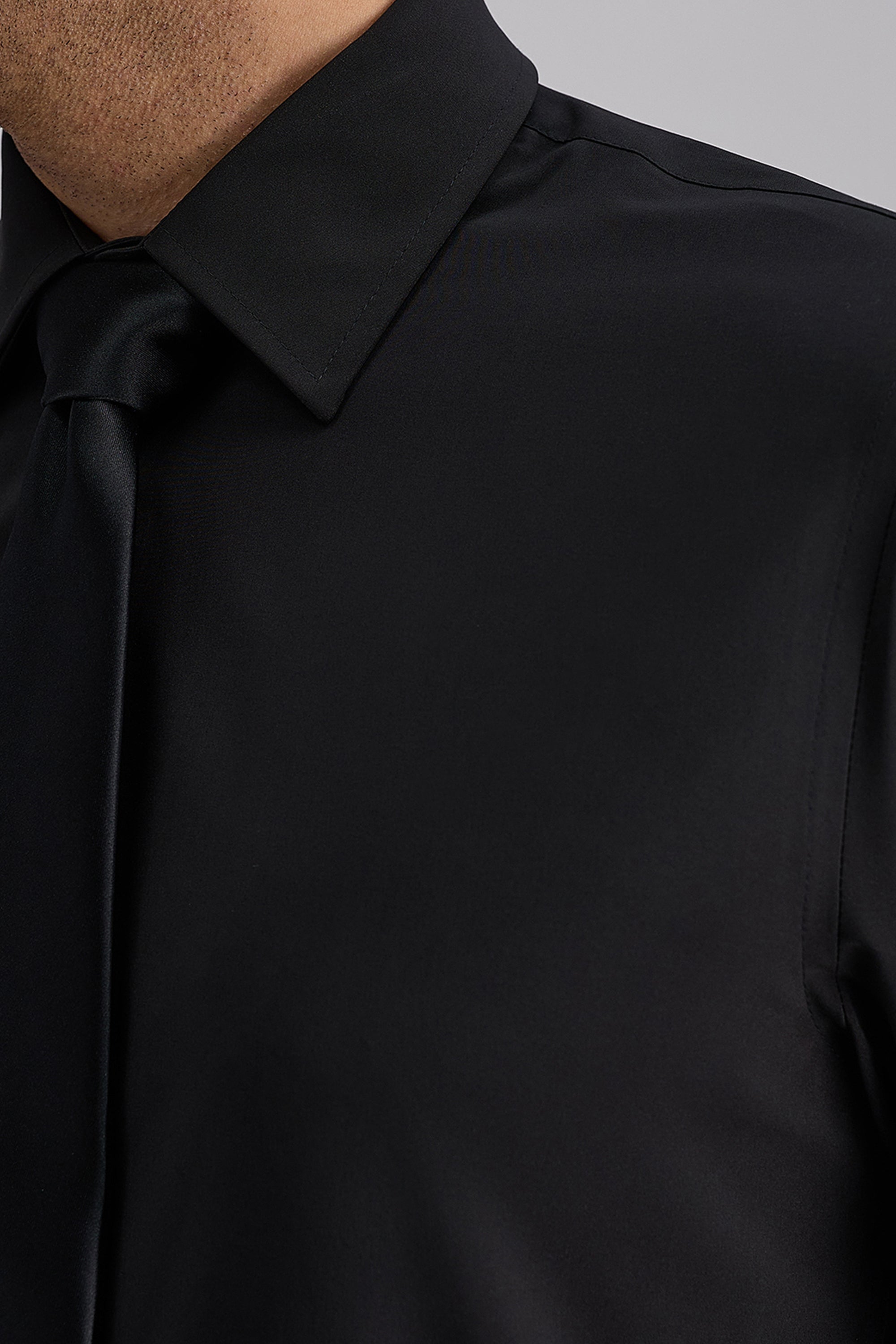 Smart Wash® Dress Shirt - Black