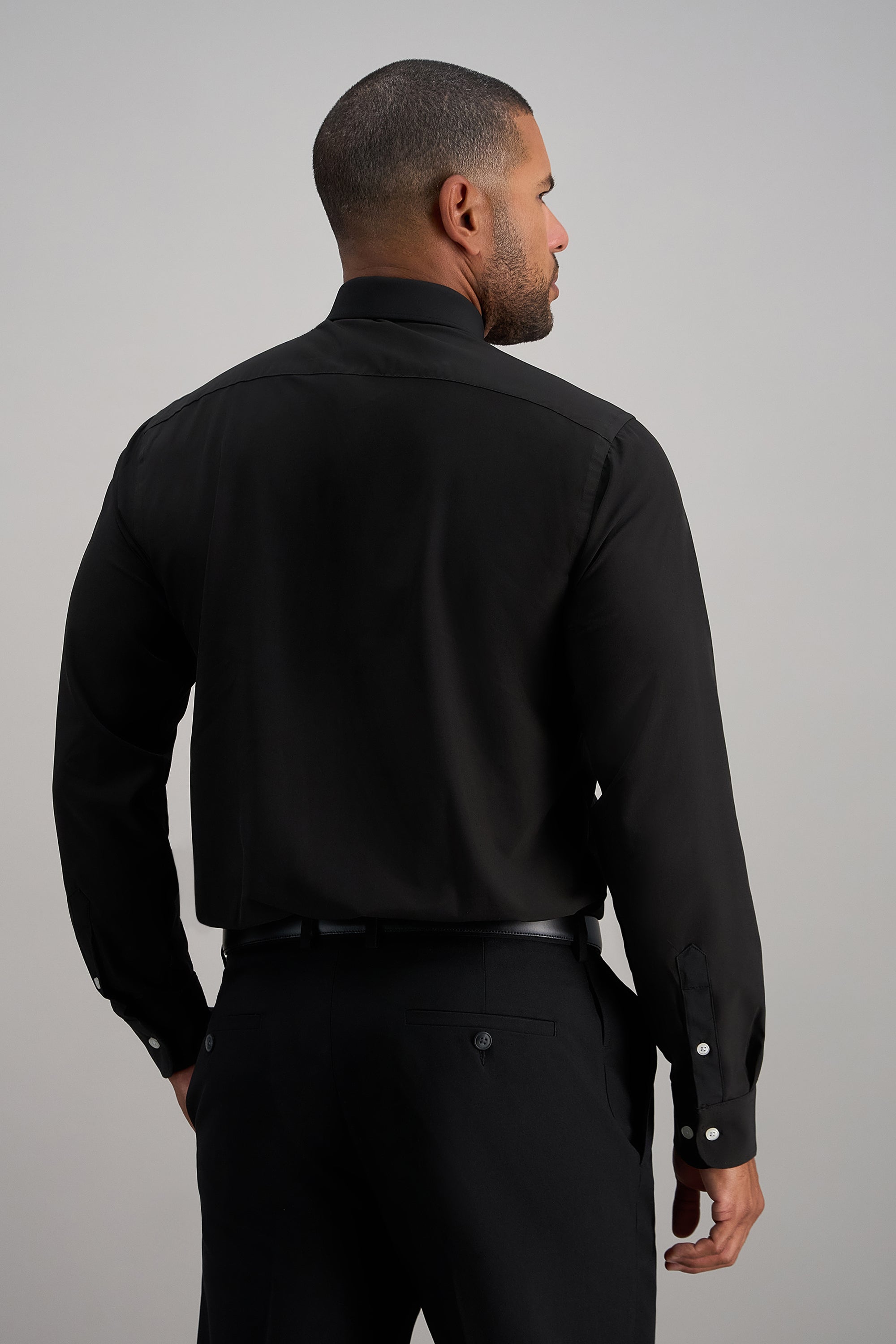 Smart Wash® Dress Shirt - Black - Haggar.com