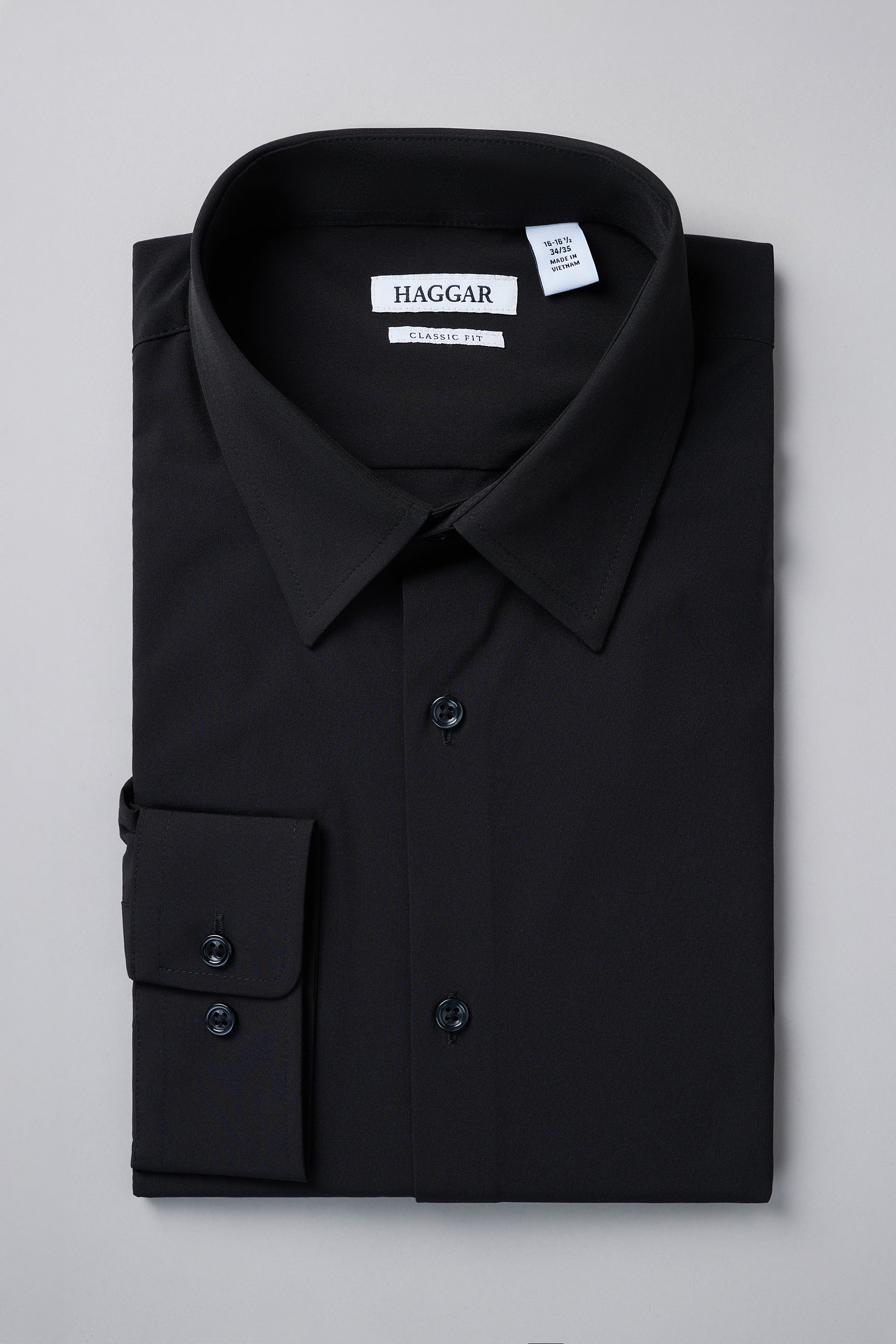 Smart Wash® Dress Shirt - Black