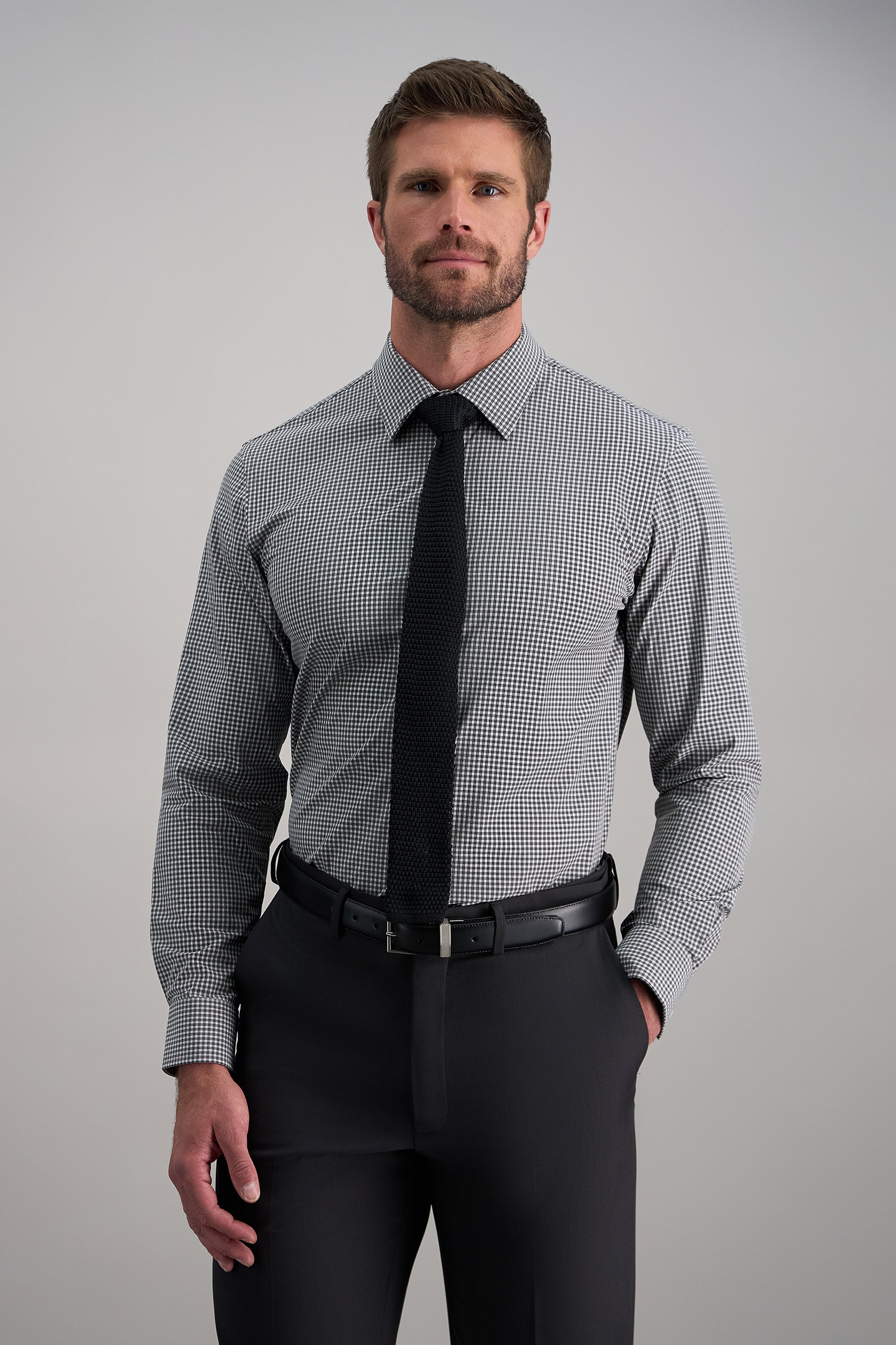 Smart Wash® Dress Shirt - Charcoal