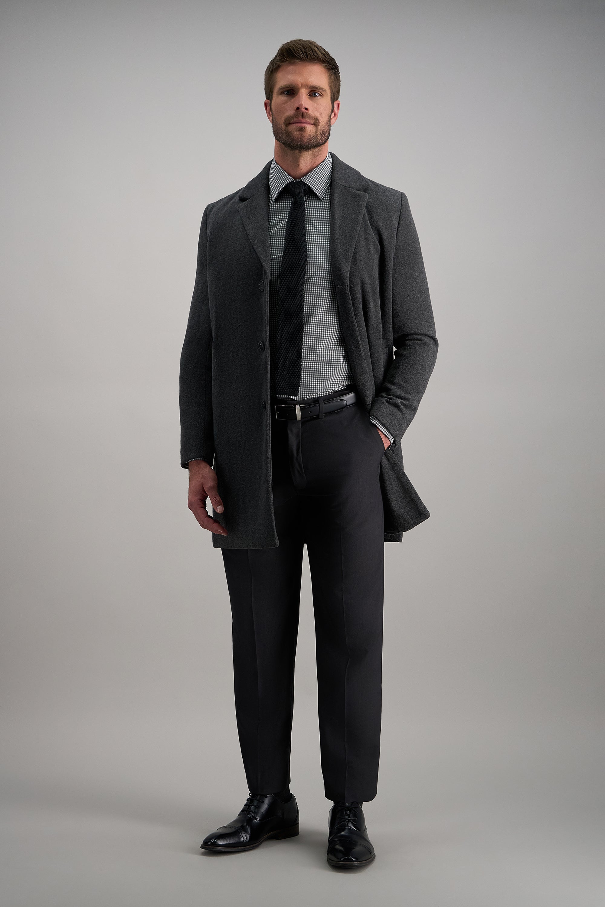 Smart Wash® Dress Shirt - Charcoal - Haggar.com