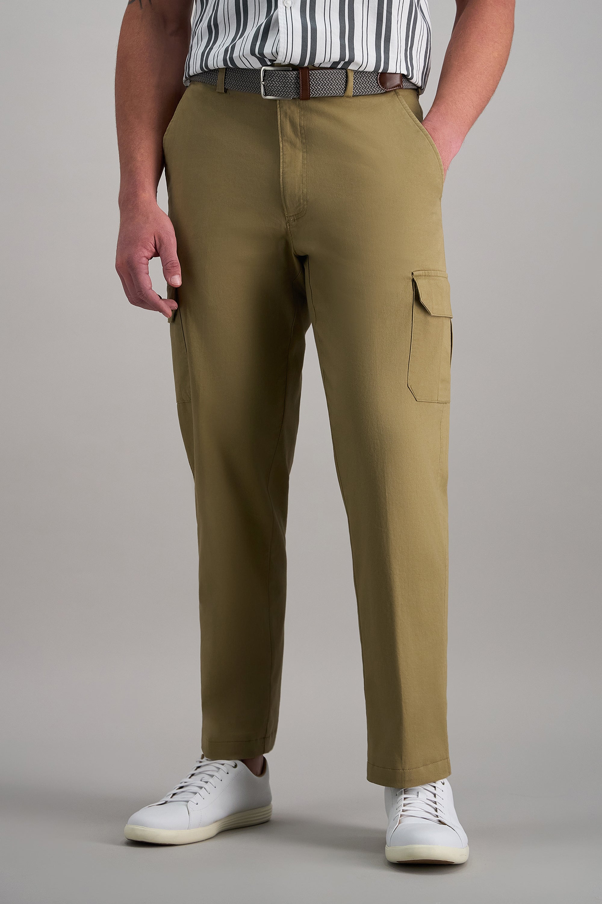 Haggar Men's Cargo Pants | Stretch Comfort & Utility