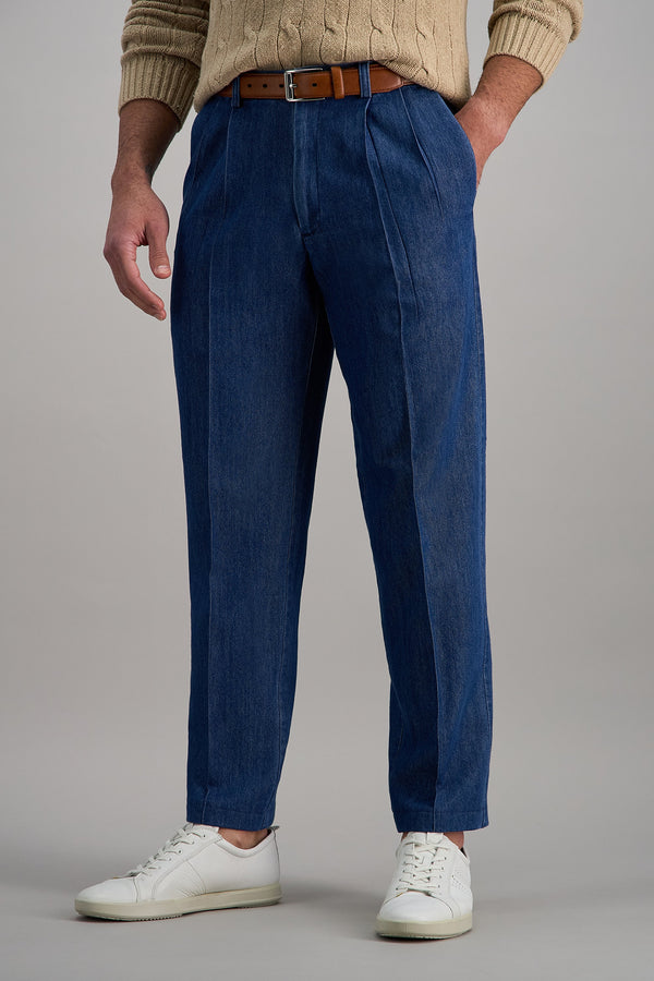 Stretch Denim Trouser - Haggar.com#color_medium blue