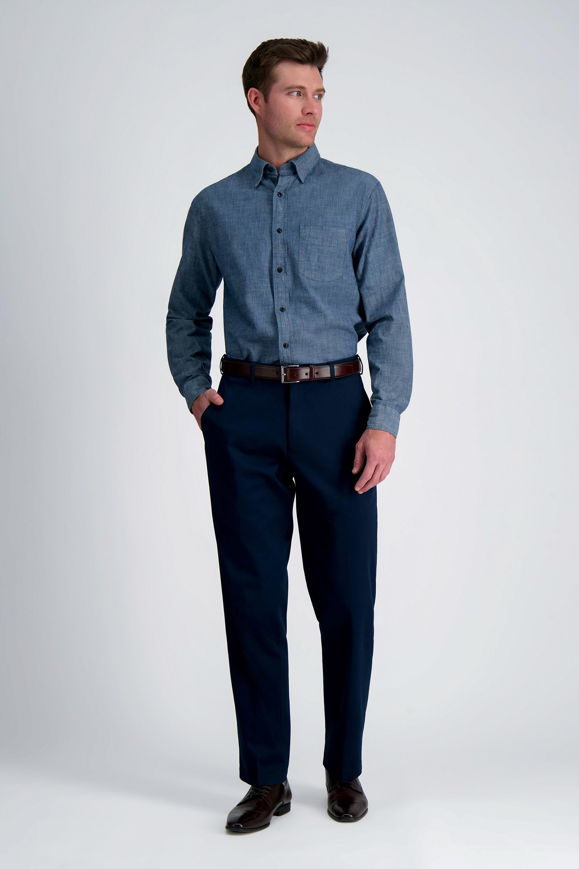 Wrinkle Free Performance Khaki Pant, , hi-res