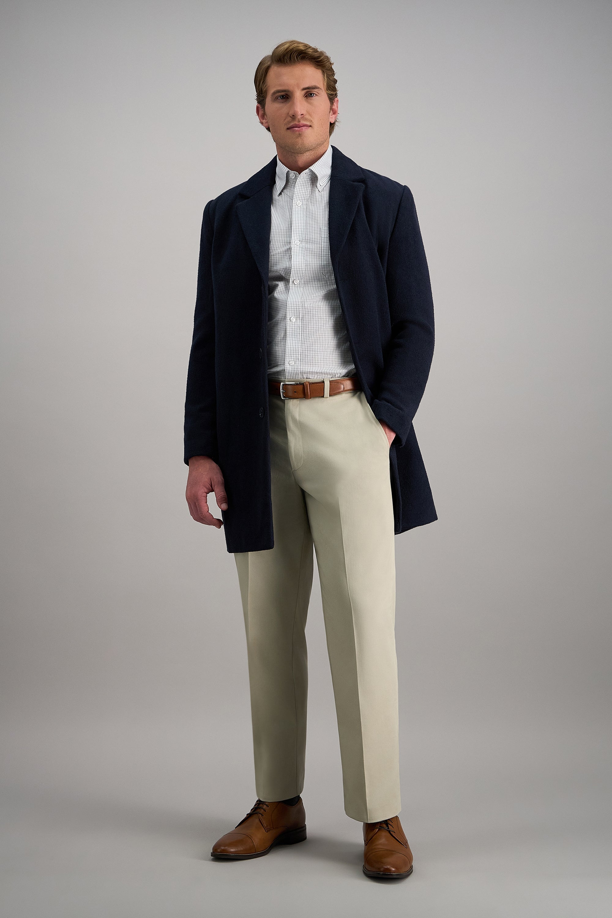Premium No Iron Khaki