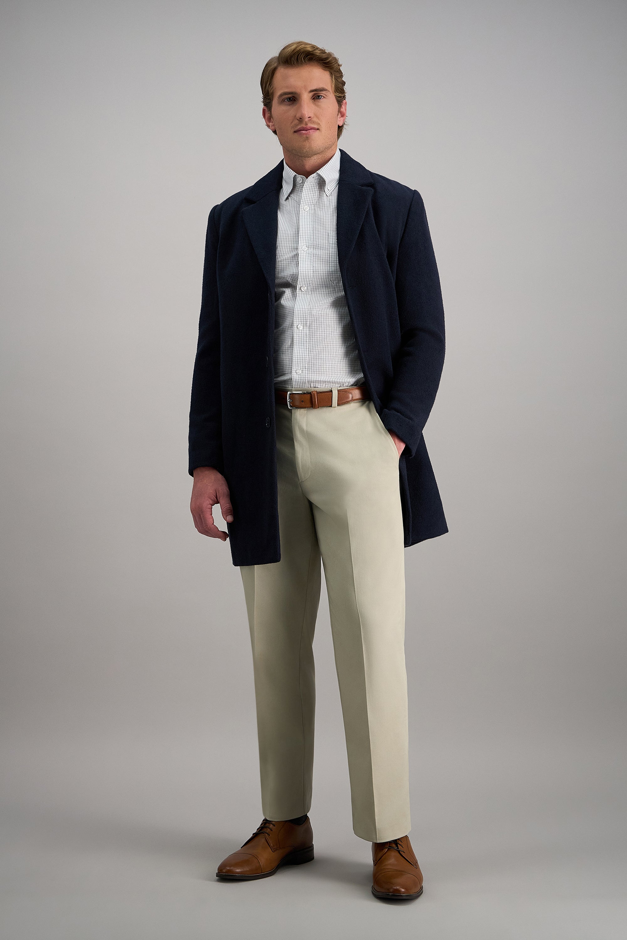 Premium No Iron Khaki