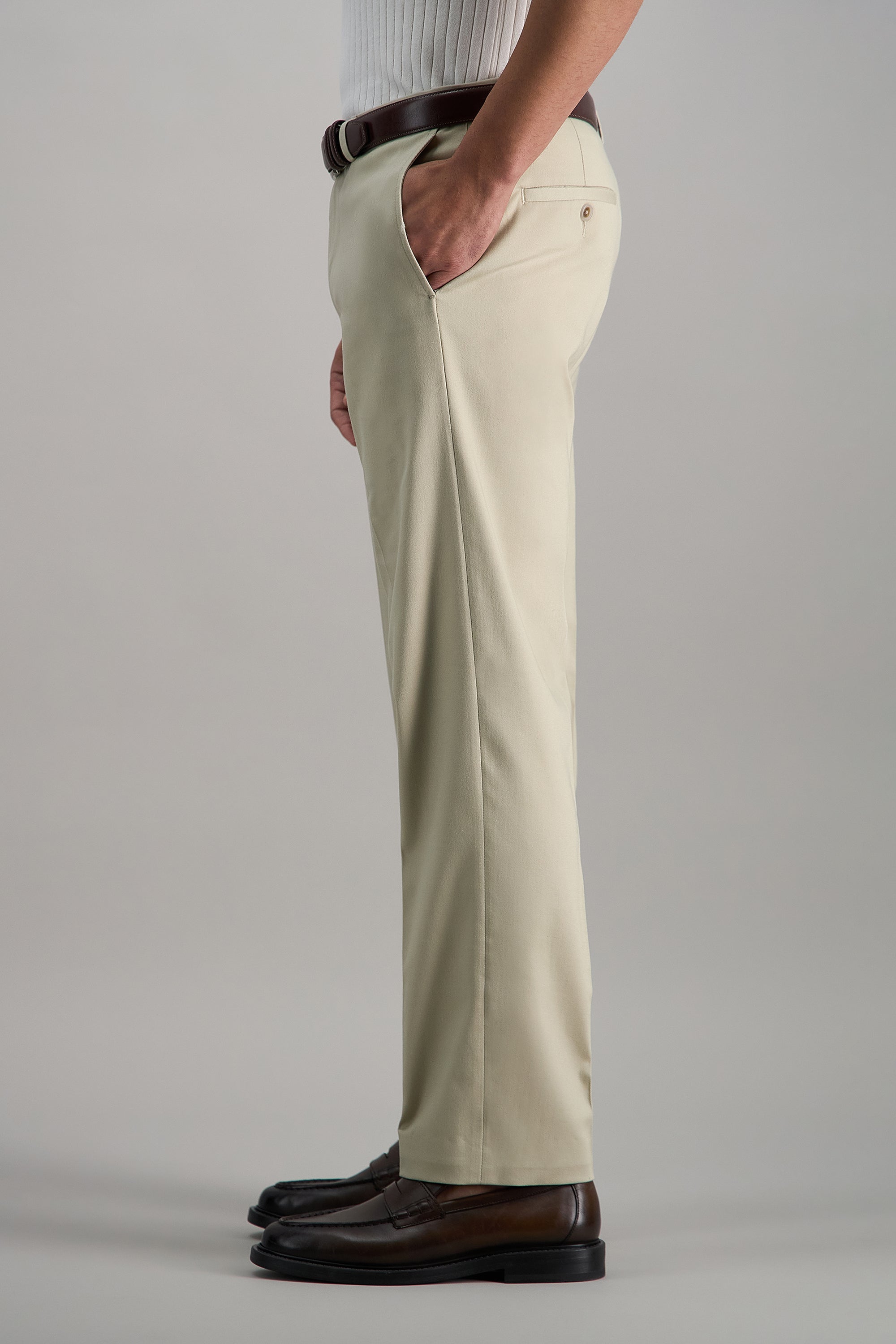 Premium No Iron Khaki - Haggar.com