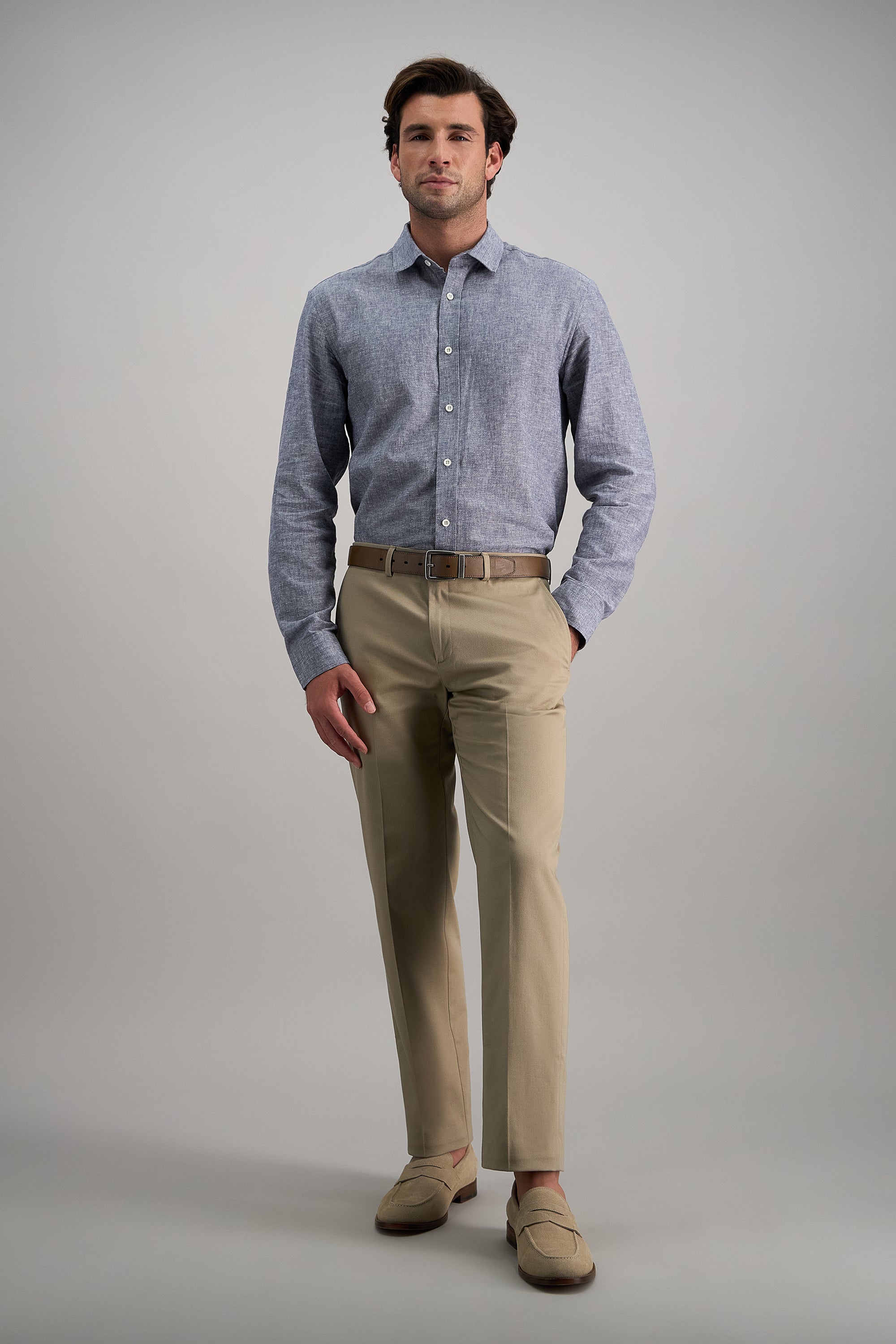 Premium No Iron Khaki - Haggar.com