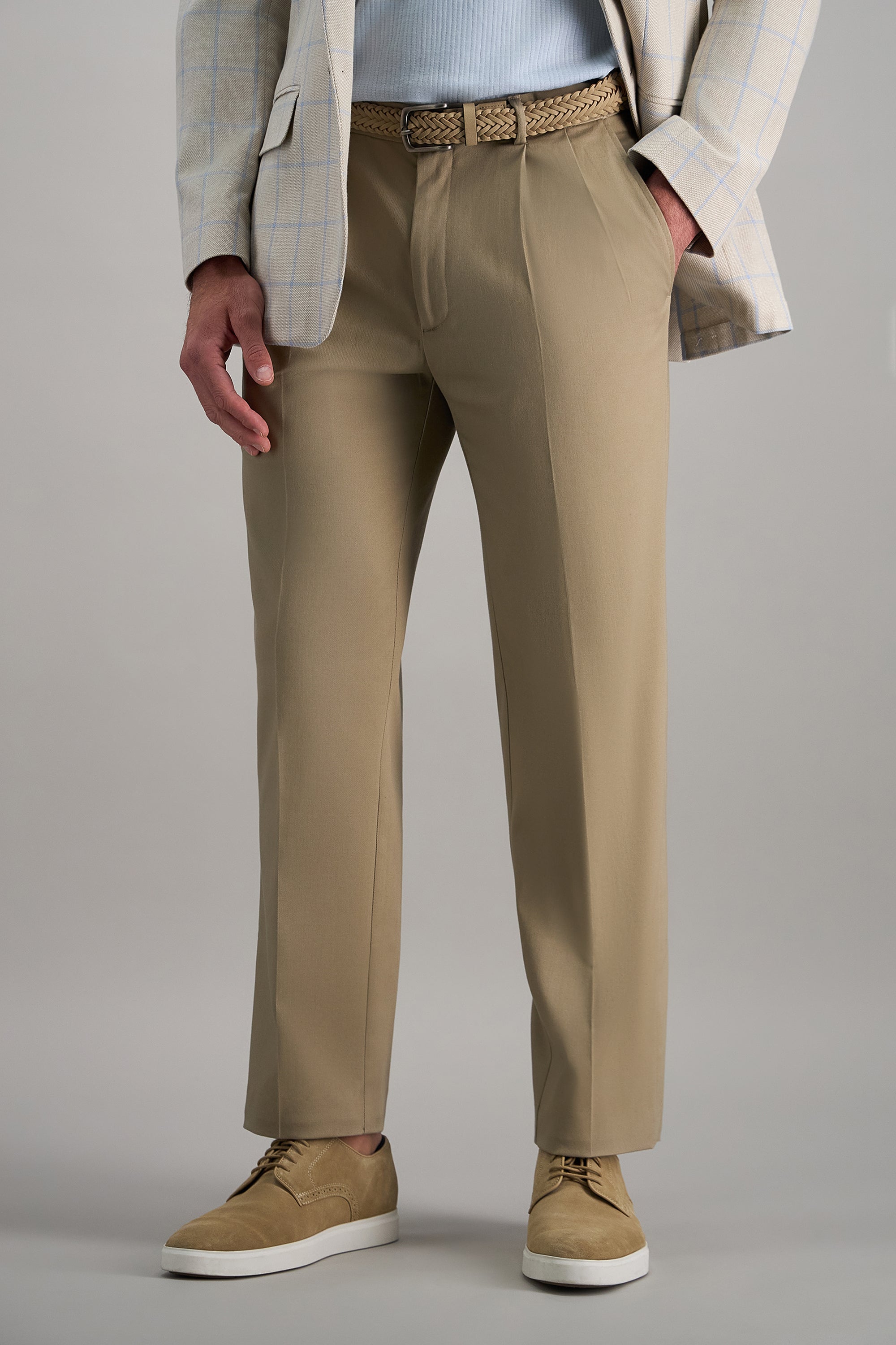 Premium No Iron Khaki - Haggar.com