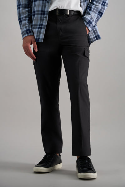 men's haggar active series straight fit dress pants Haggar Stretch Dress Pants, Flat Front in Natural