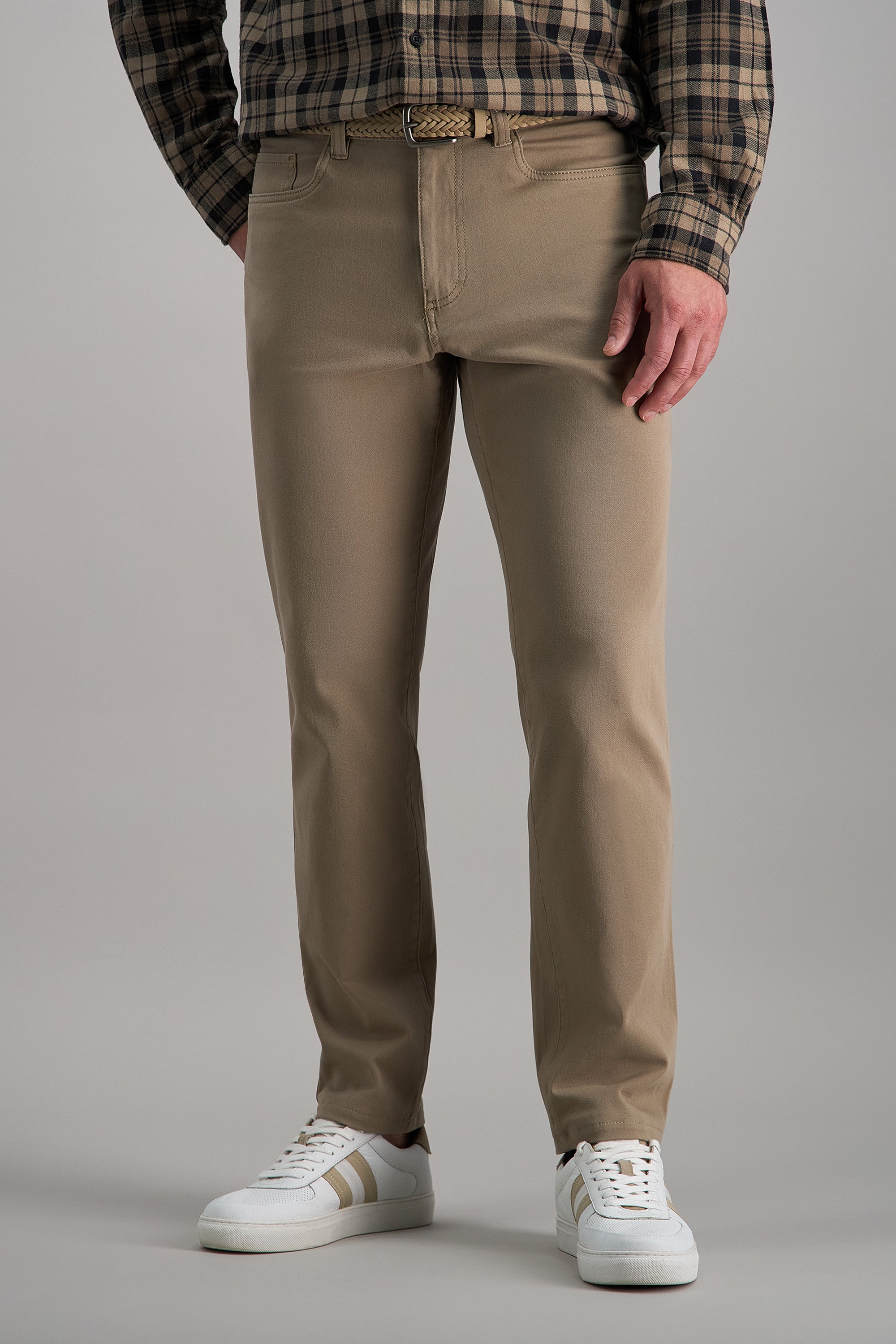 mens haggar active series straight fit dress pants The City Flex 5-Pocket Pants, Flat Front in Medium Grey On Cettire Buy Lipsy Monochrome High these Cool Right pants Size:105