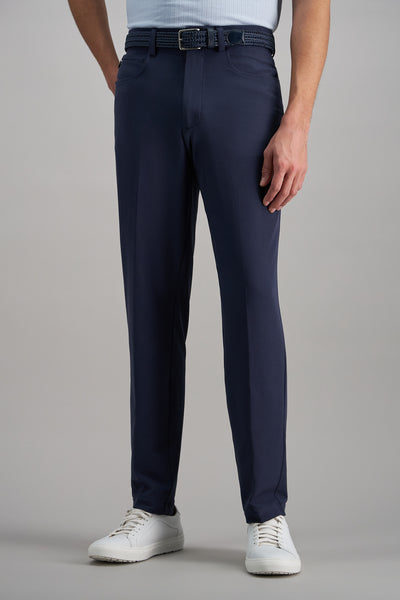 Haggar The Active Series 5-Pocket Tech Pants, Flat Front in Indigo | Size: 32 X 34 Haggar The Active Series 5-Pocket Tech Pants, Flat Front in Indigo | Size: 32 X 34