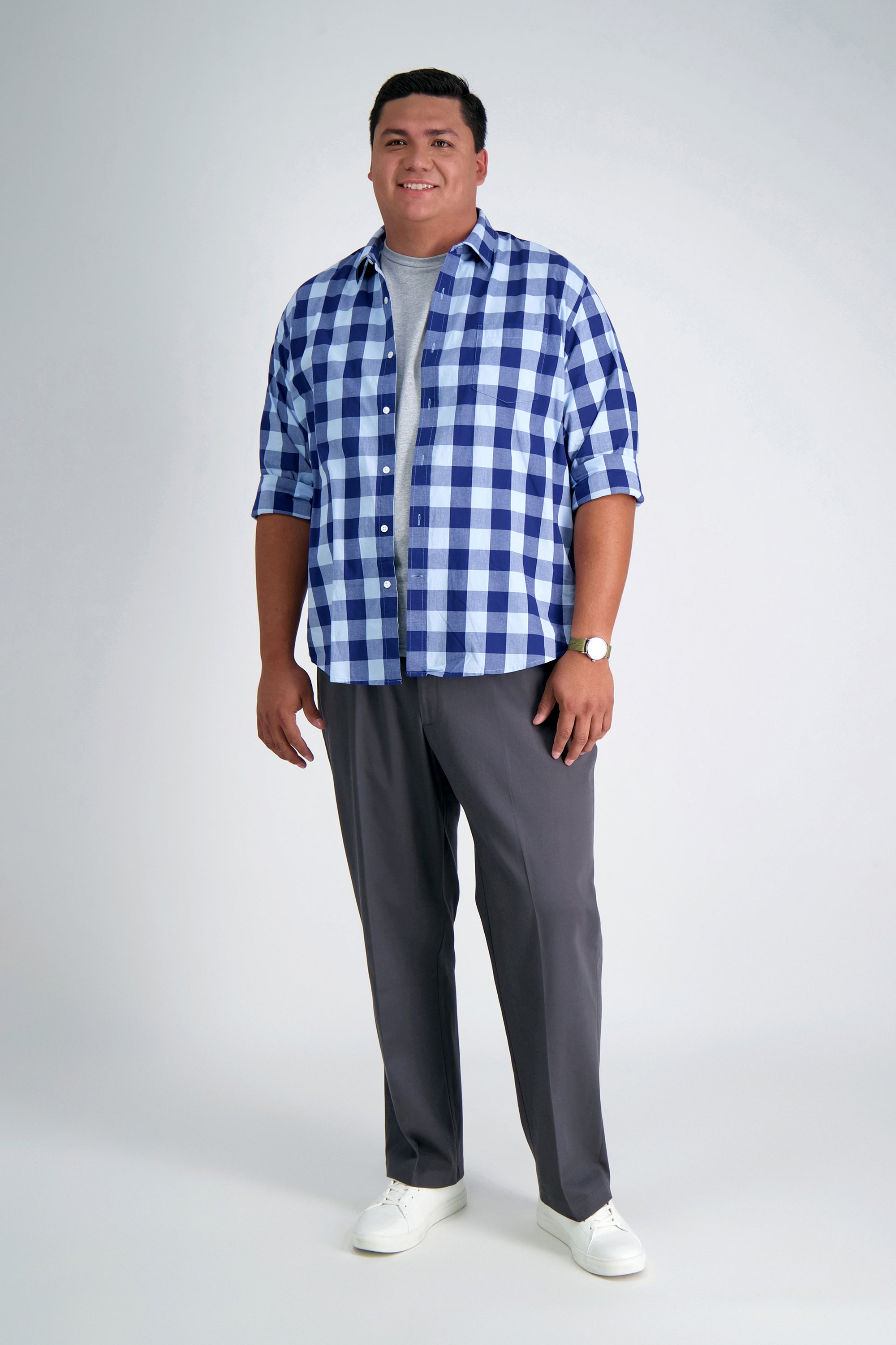 Big & Tall Premium No Iron Khaki - Haggar.com