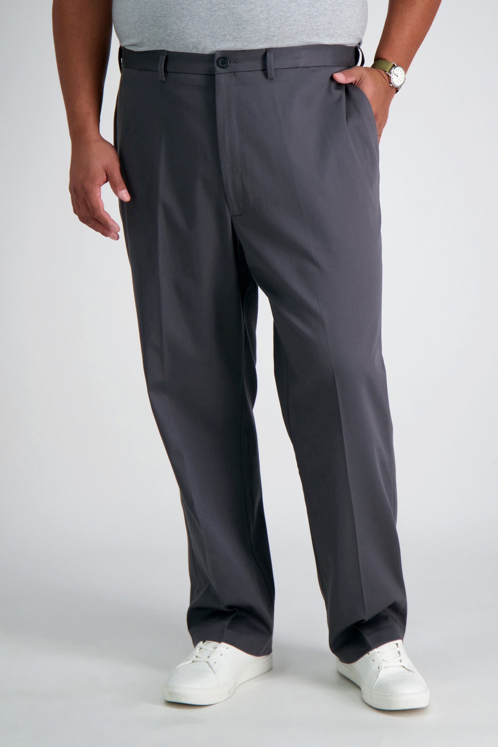 Big & Tall Premium No Iron Khaki - Haggar.com