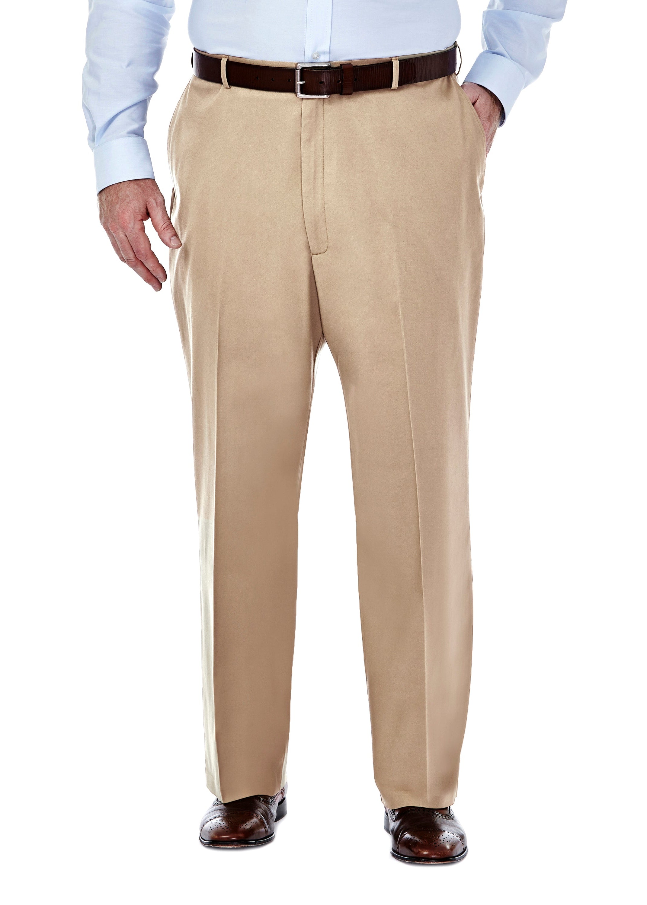 Big & Tall Premium No Iron Khaki - Haggar.com#color_khaki