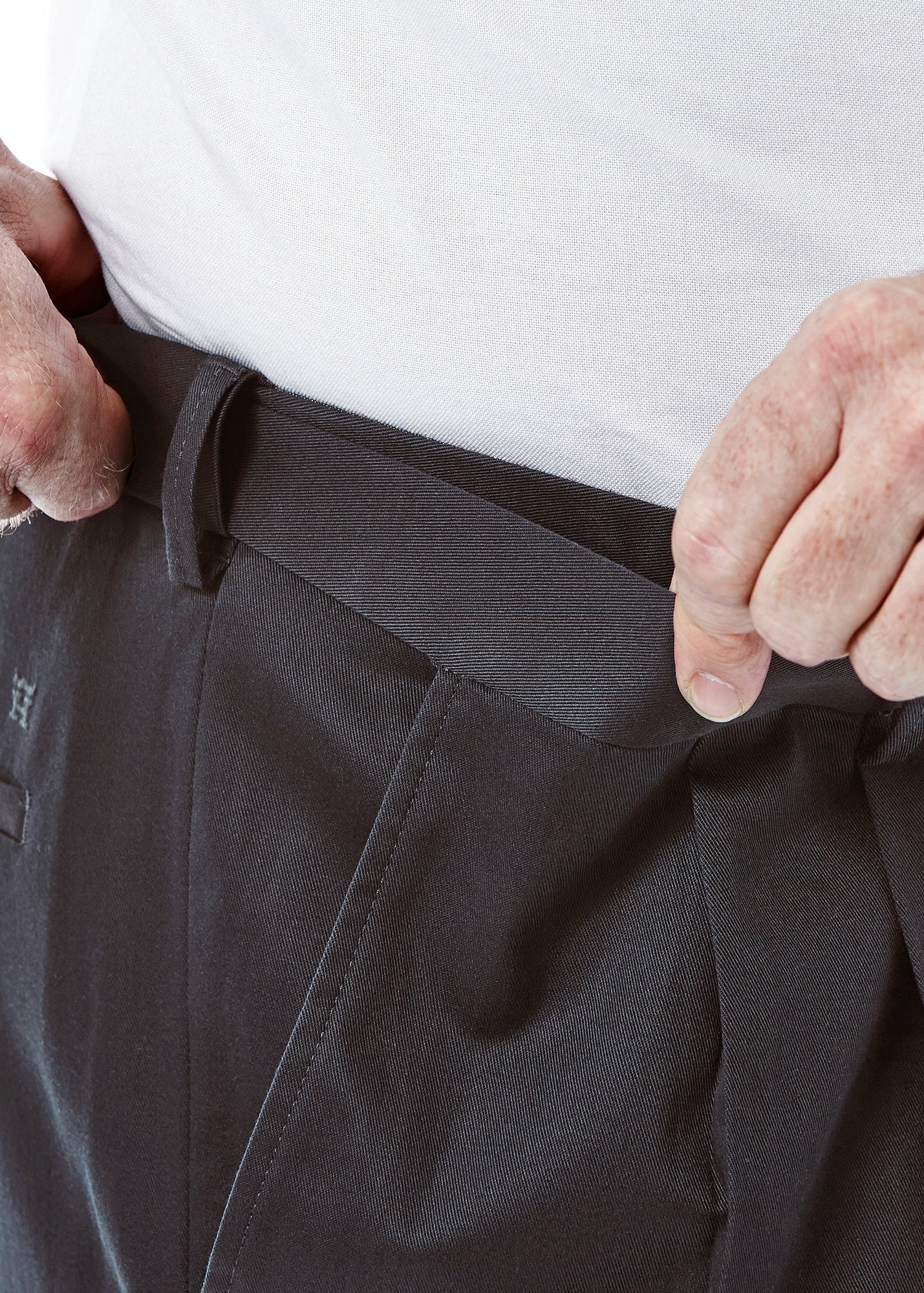 Big & Tall Premium No Iron Khaki, , hi-res#color_dark grey