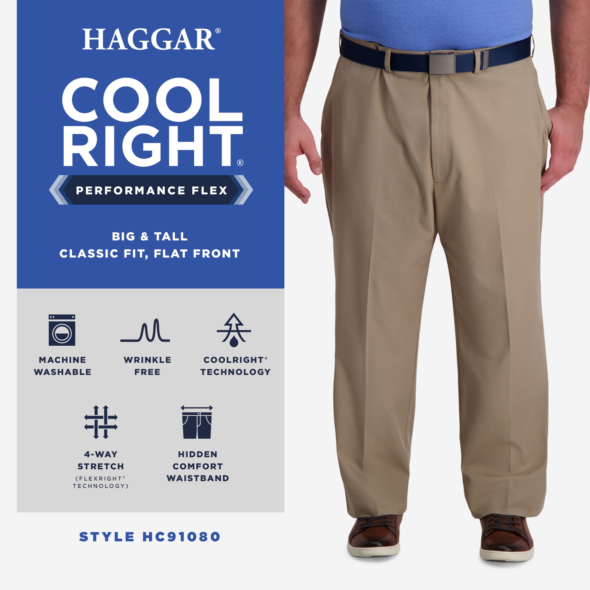 Big & Tall Cool Right® Performance Flex Pant, , hi-res