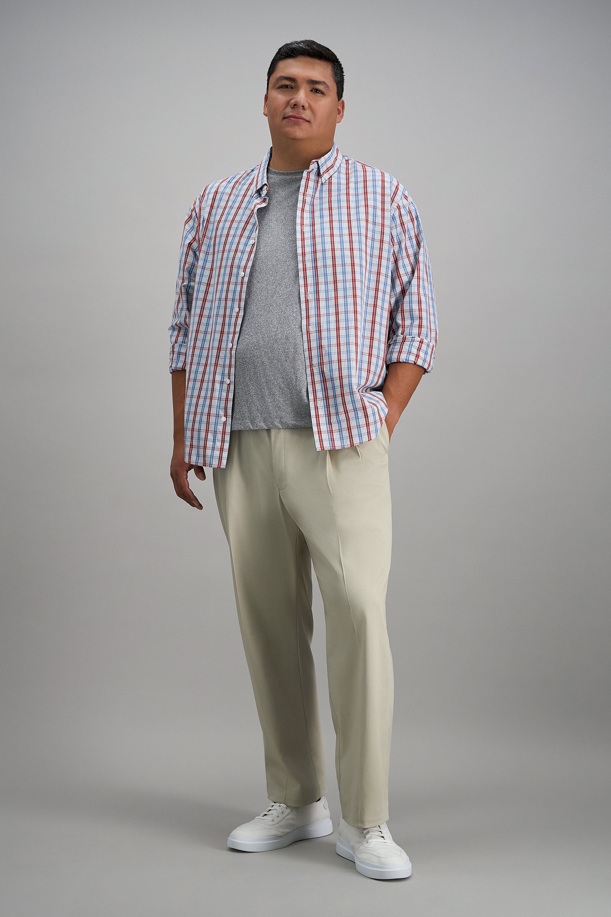 Big & Tall Iron Free Premium Khaki - Haggar.com#color_sand