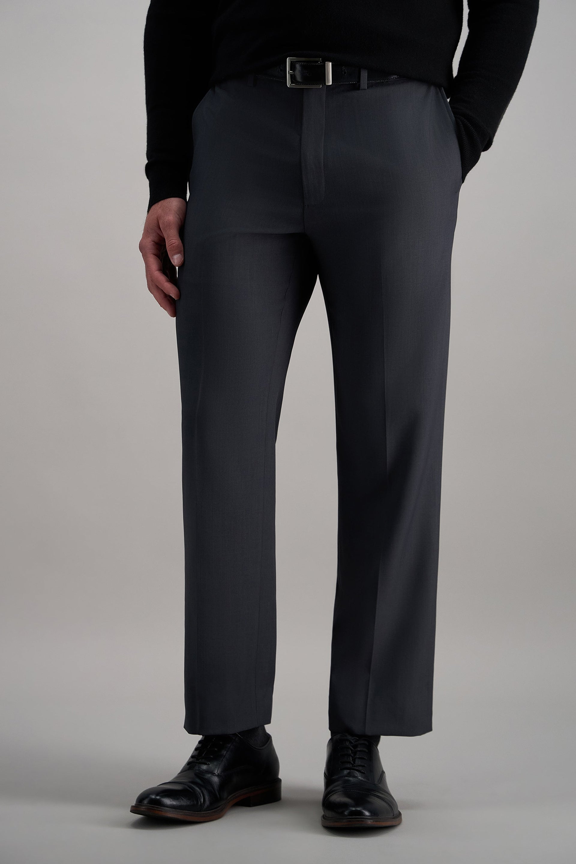 men's haggar eclo stria classic fit flat front dress pants Men's Haggar Eclo Stria Classic-Fit Flat-Front Dress Pants, Size: 38 X 32, Grey