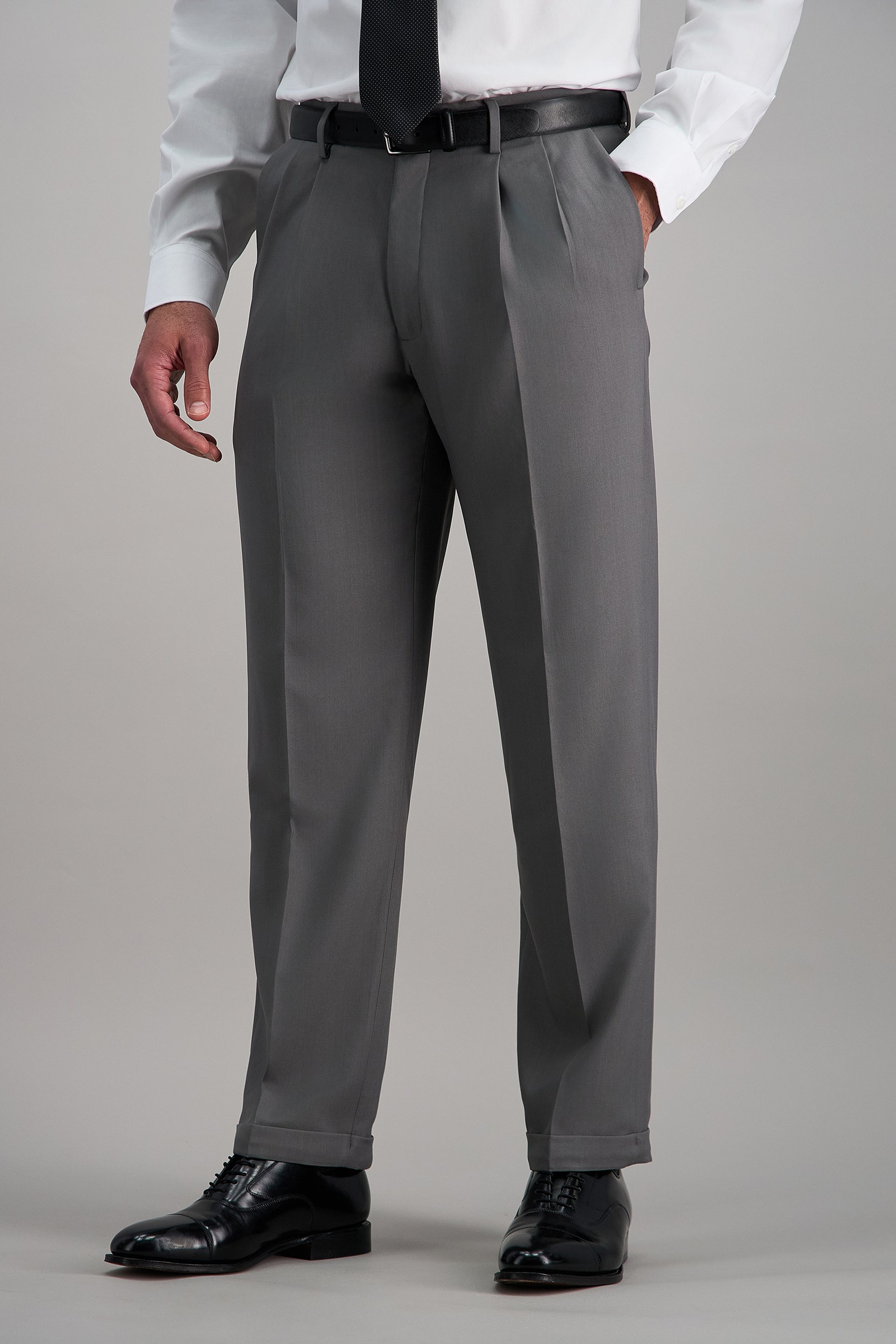 white christmas dresses Haggar Premium Comfort Dress Pants, Pleated Front in Dark Chocolate