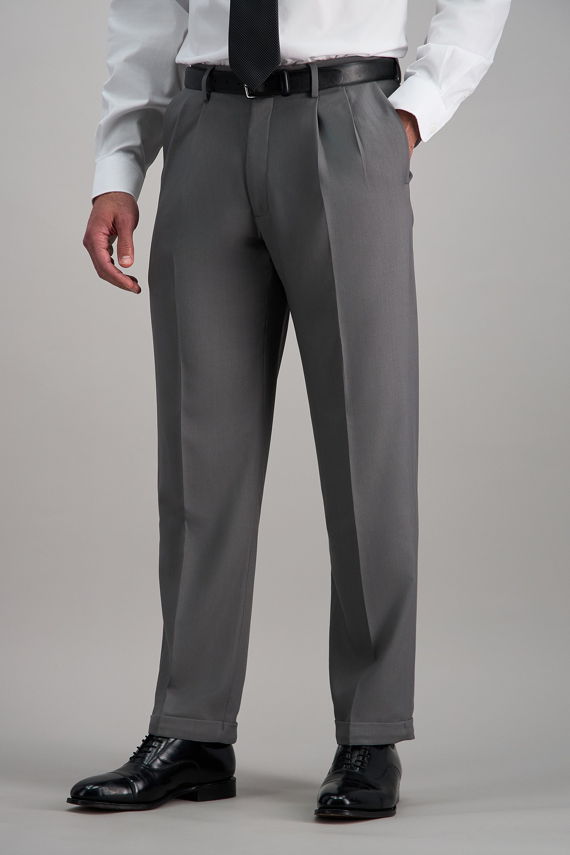 grey mens dress pants Haggar Premium Comfort Pants, Pleated Front in Dark Chocolate QTY:300 Craftsman Mission 9-Drawer Tall Mens Suits Color:Washed Olive