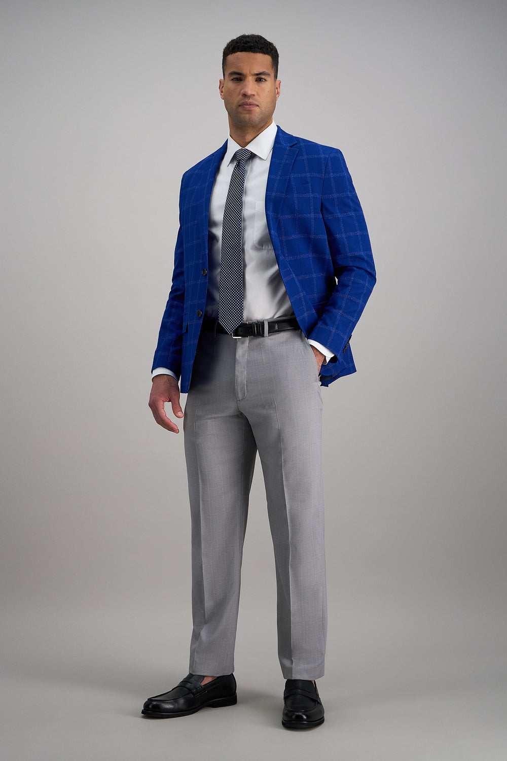 Premium Comfort Tonal Plaid Dress Pant