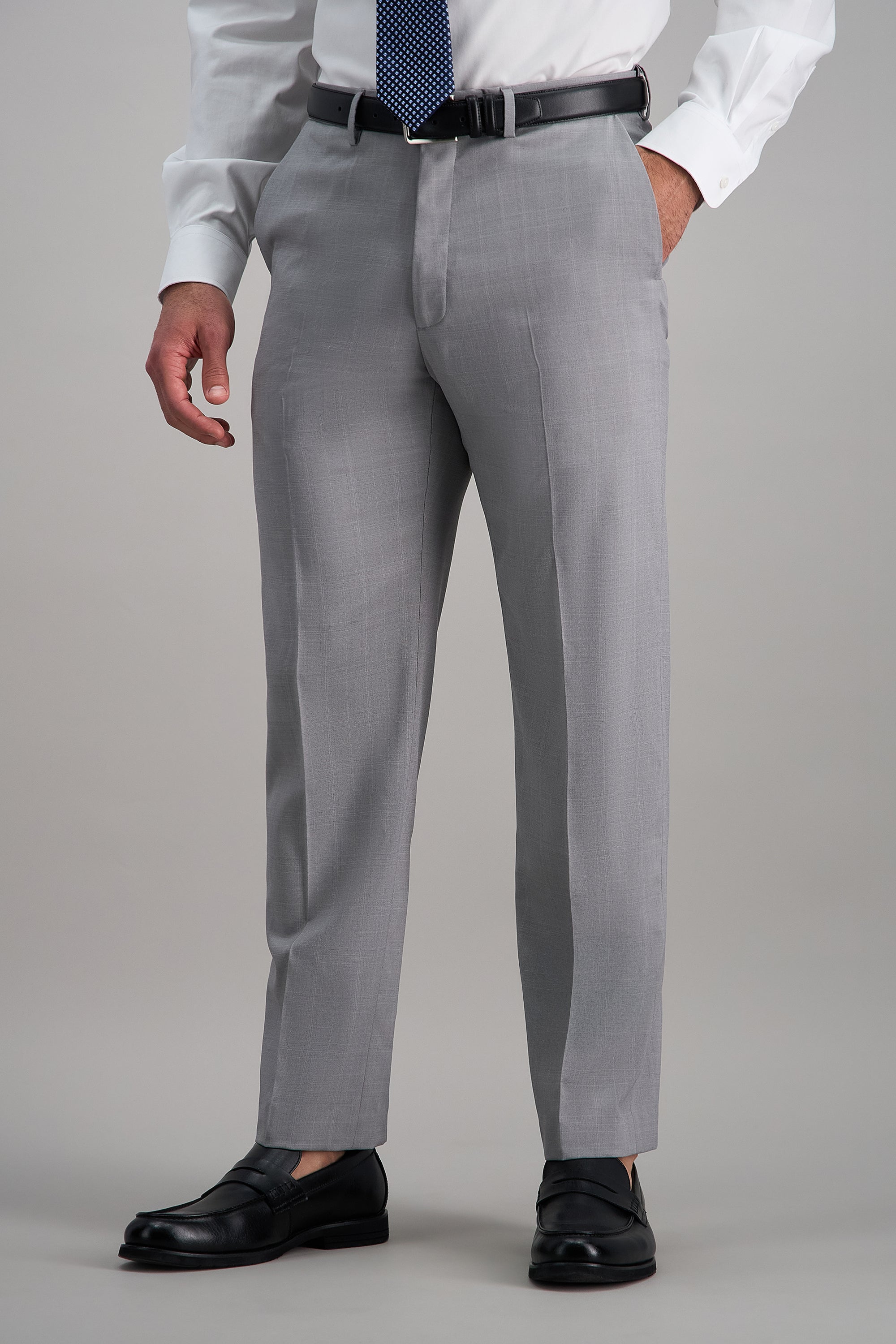 grey plaid dress pants Haggar Premium Comfort Tonal Pants, Flat Front in Taupe CONSTRUCTION:Woven TH Flex stretch performance pop culture nostalgia on Style:Short (Above the Knee)